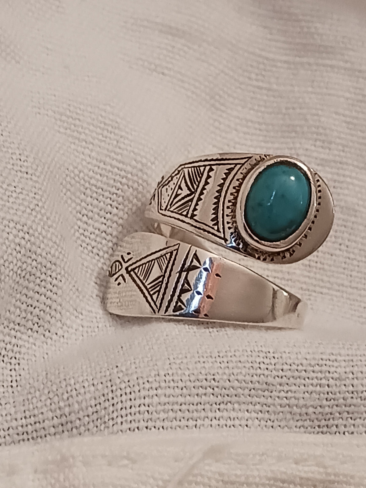 Bague touareg en argent massif