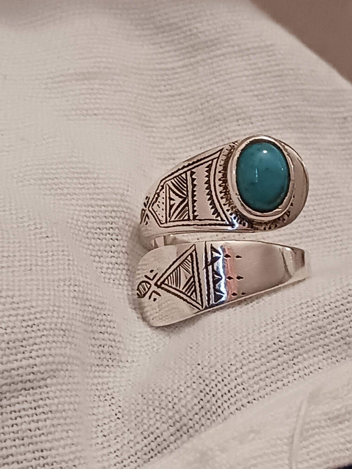 Bague touareg en argent massif