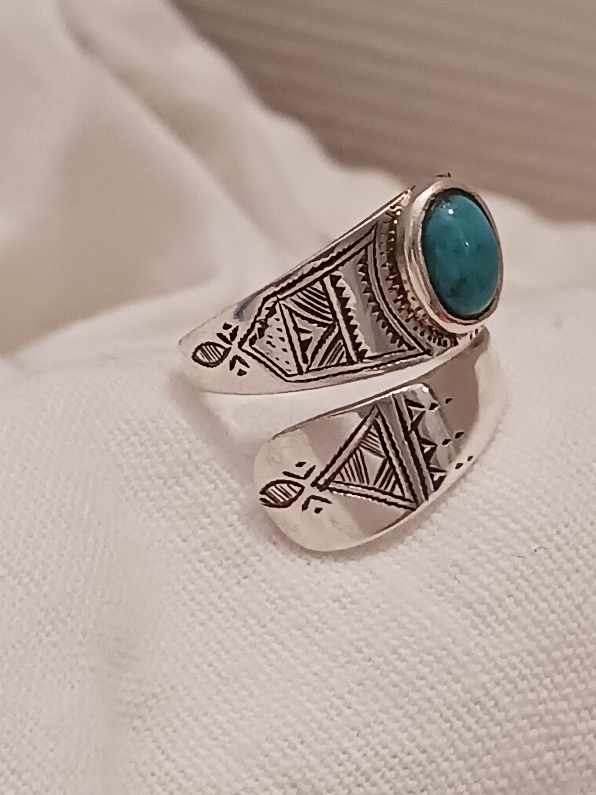Bague touareg en argent massif