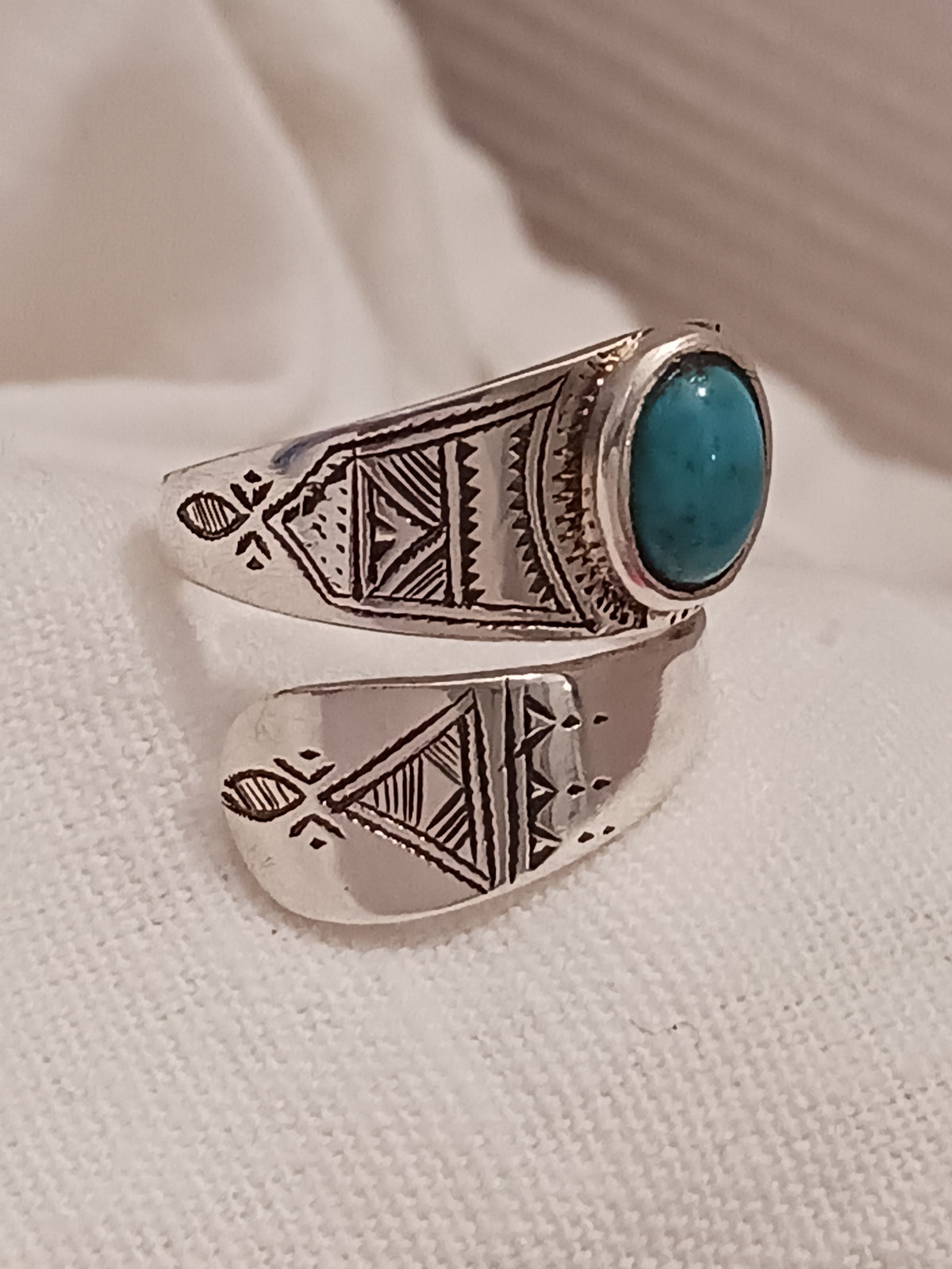 Bague touareg en argent massif