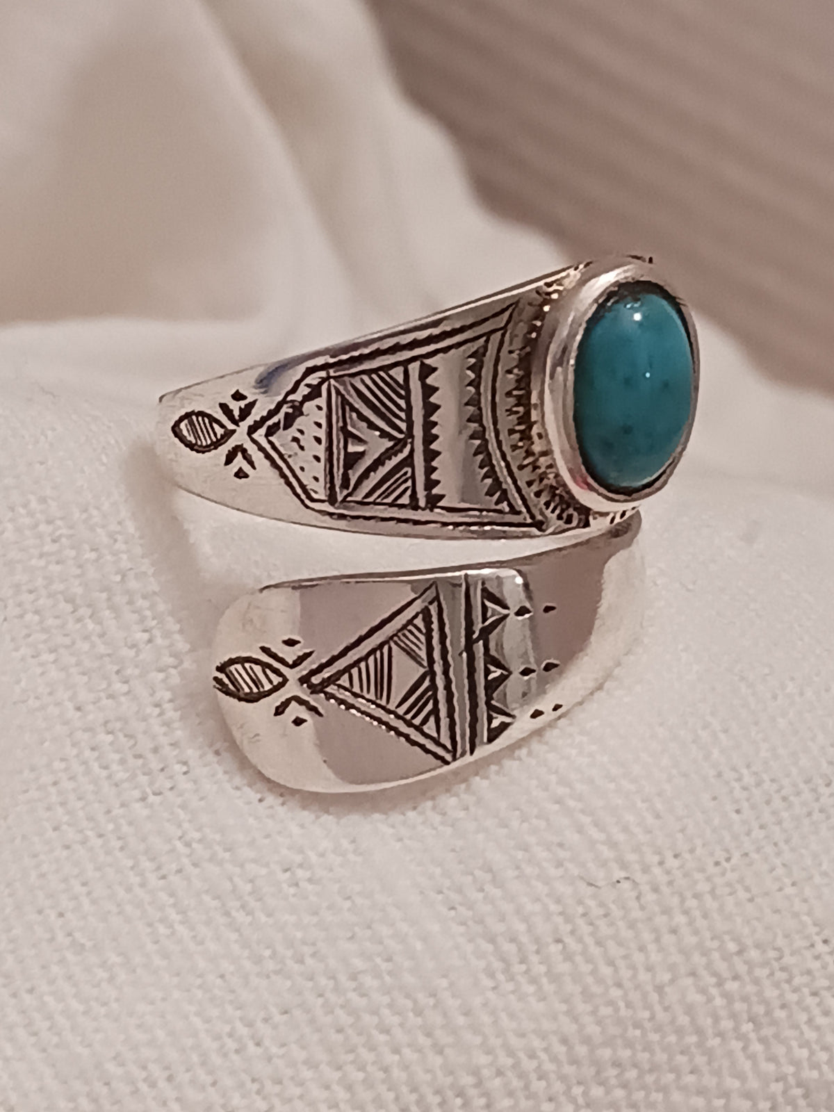 Bague touareg en argent massif