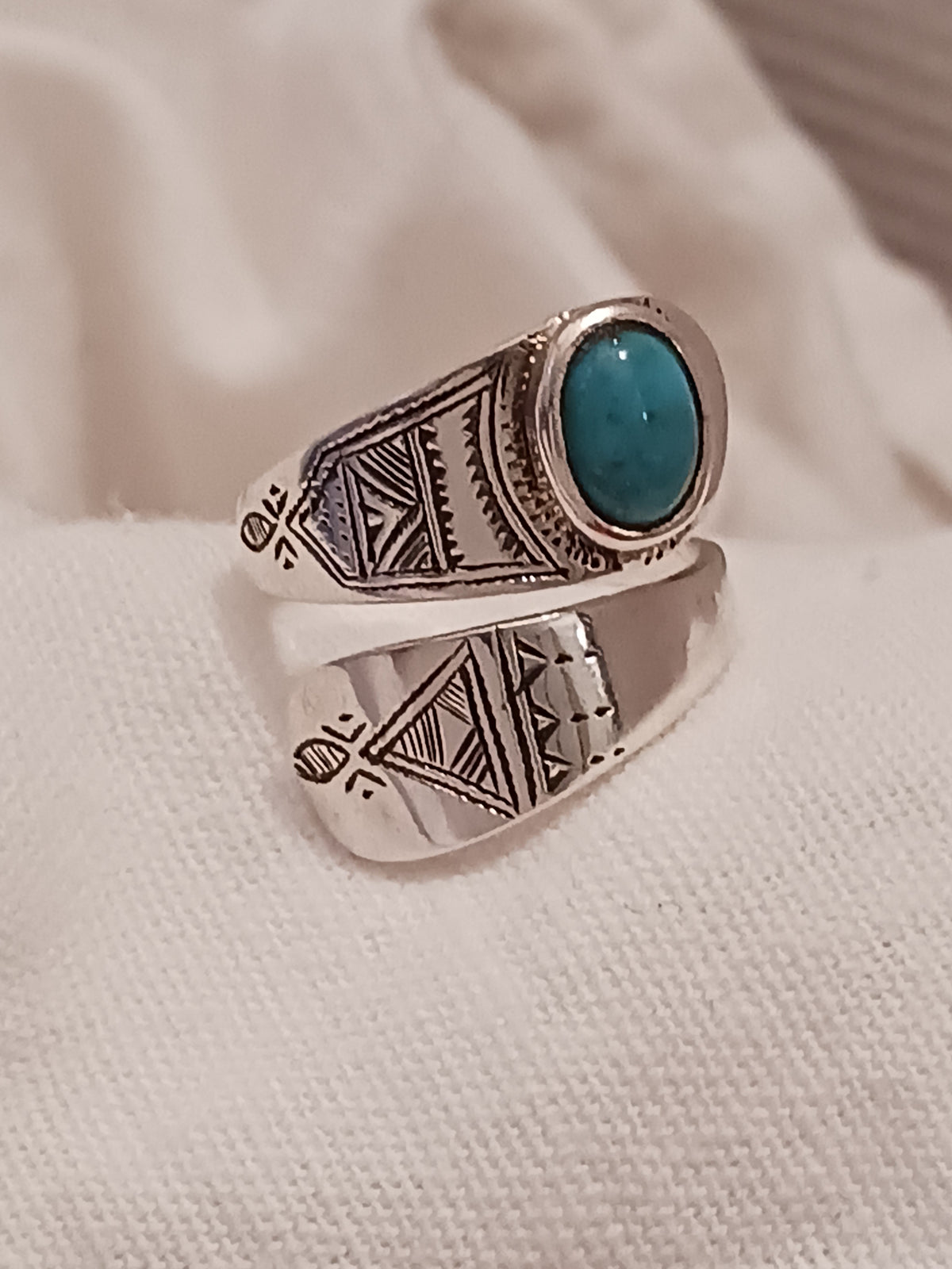 Bague touareg en argent massif
