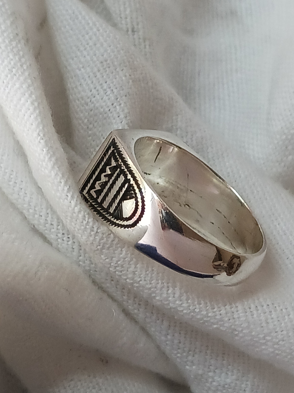 Bague touareg en argent massif