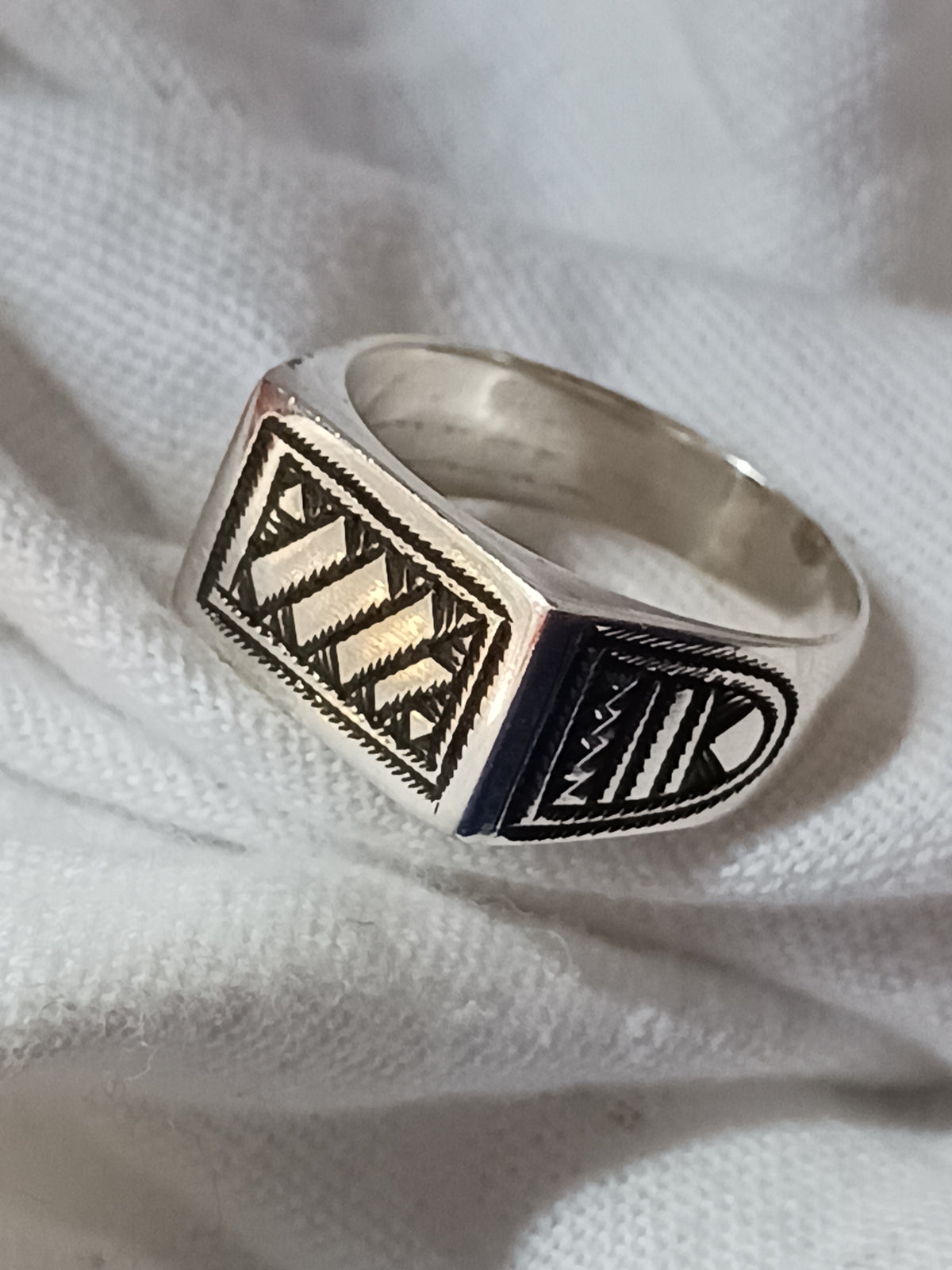 Bague touareg en argent massif