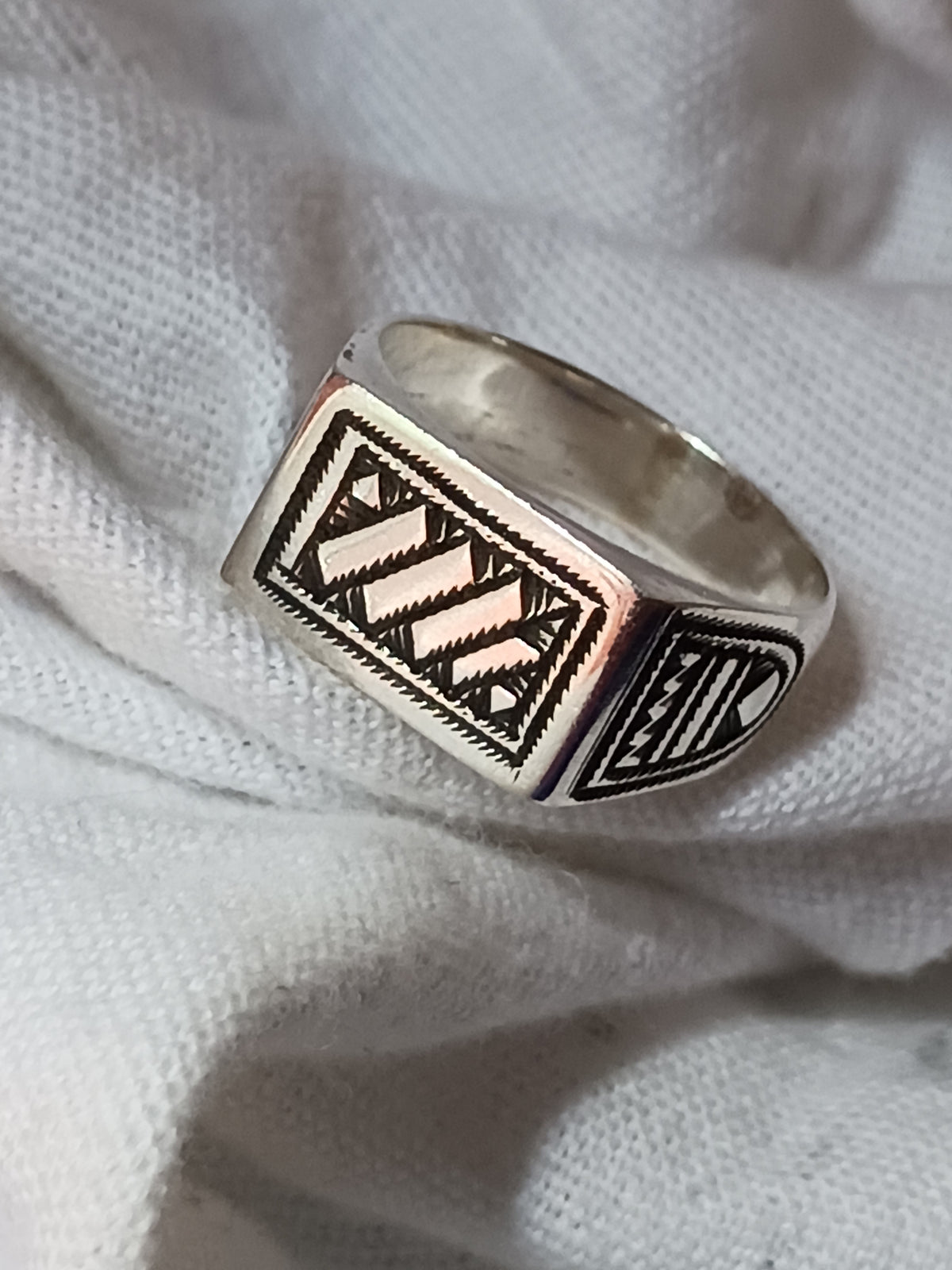 Bague touareg en argent massif