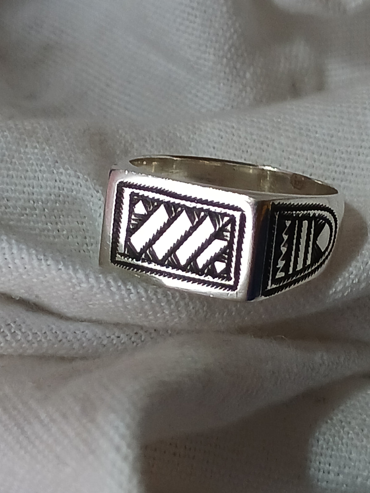 Bague touareg en argent massif