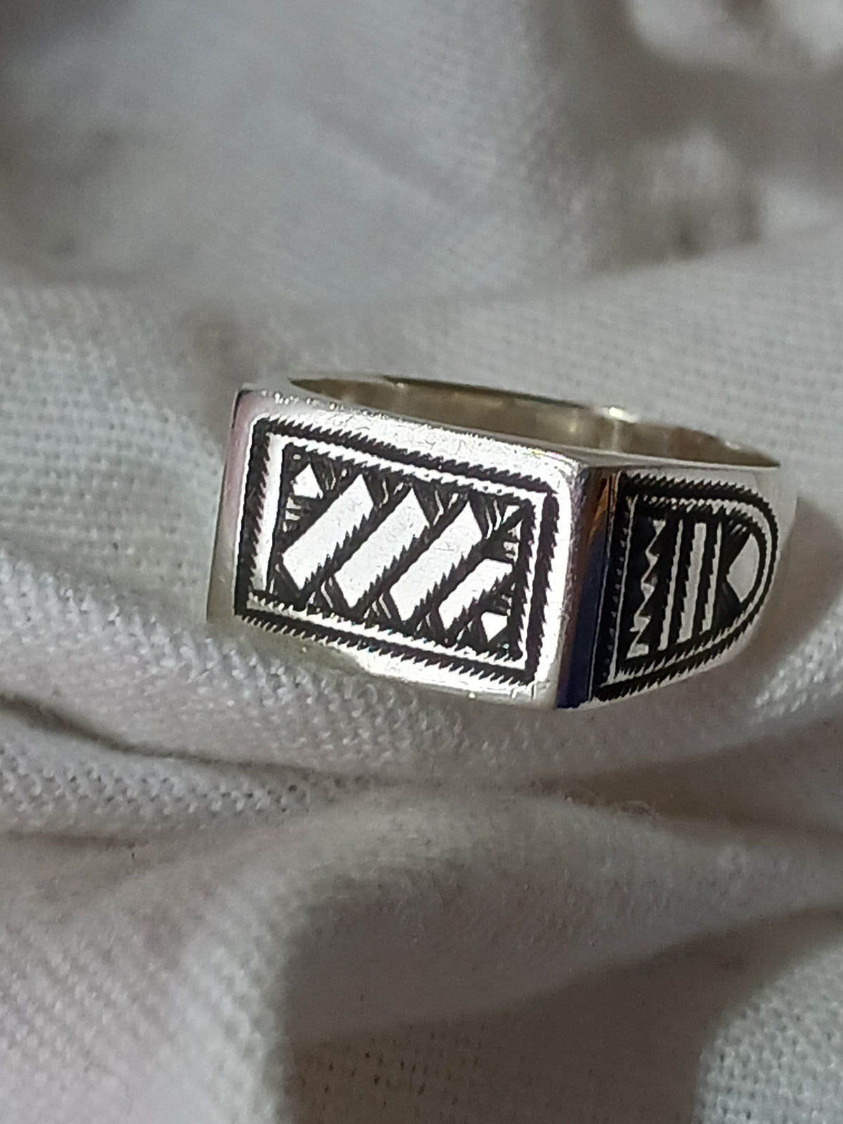 Bague touareg en argent massif