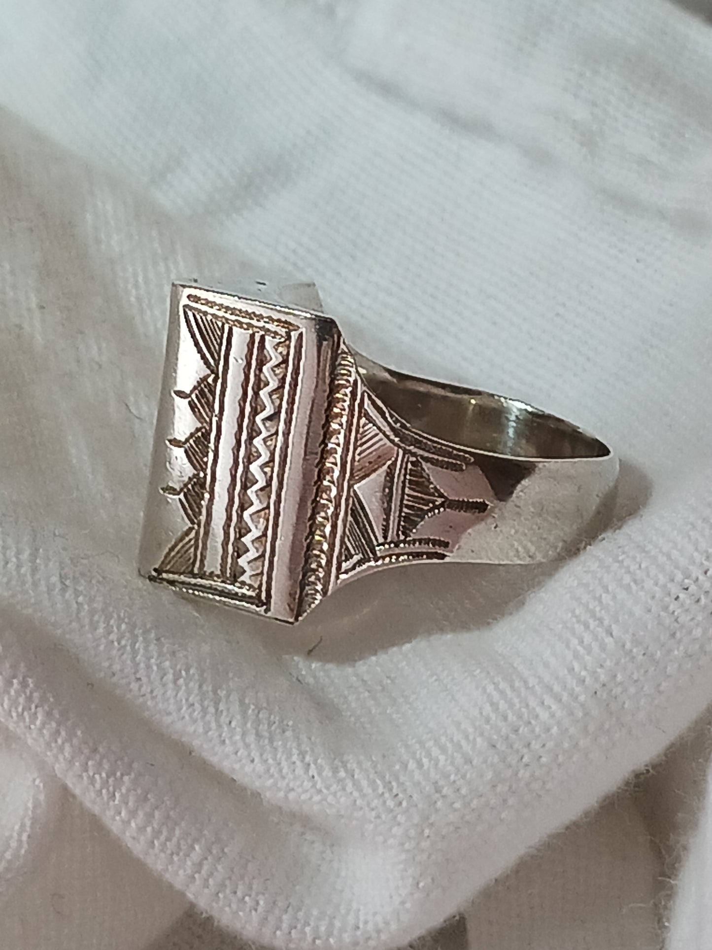 Bague touareg en argent massif