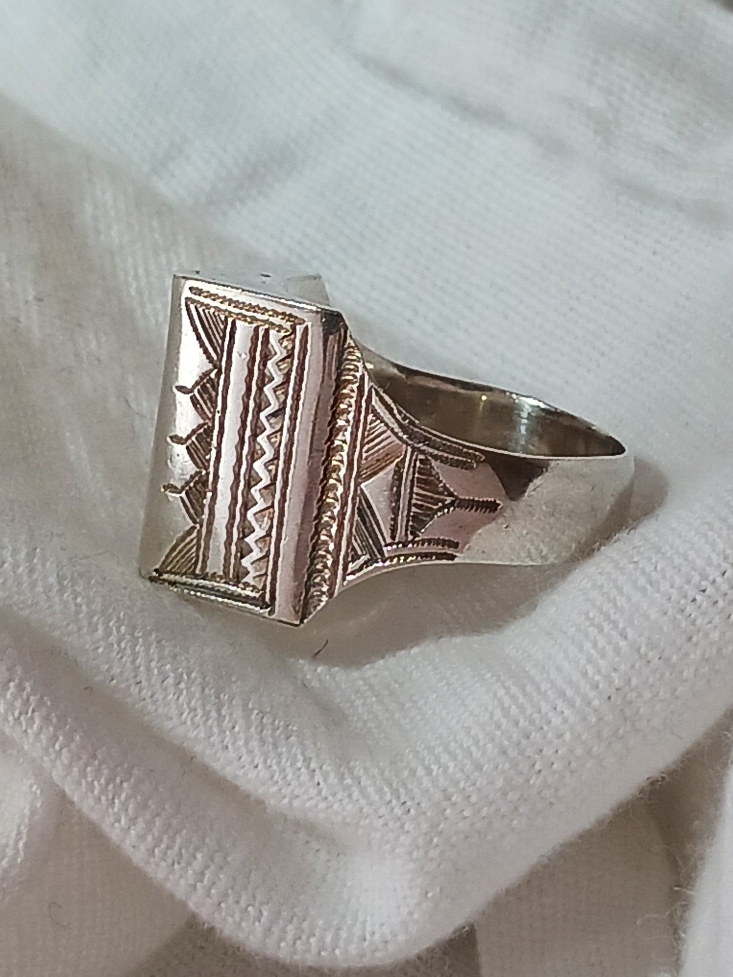 Bague touareg en argent massif