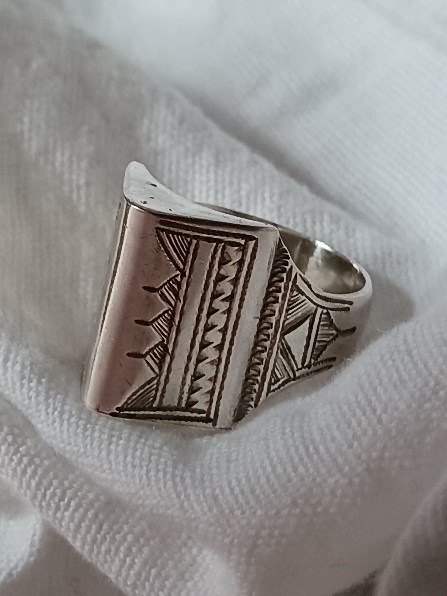 Bague touareg en argent massif