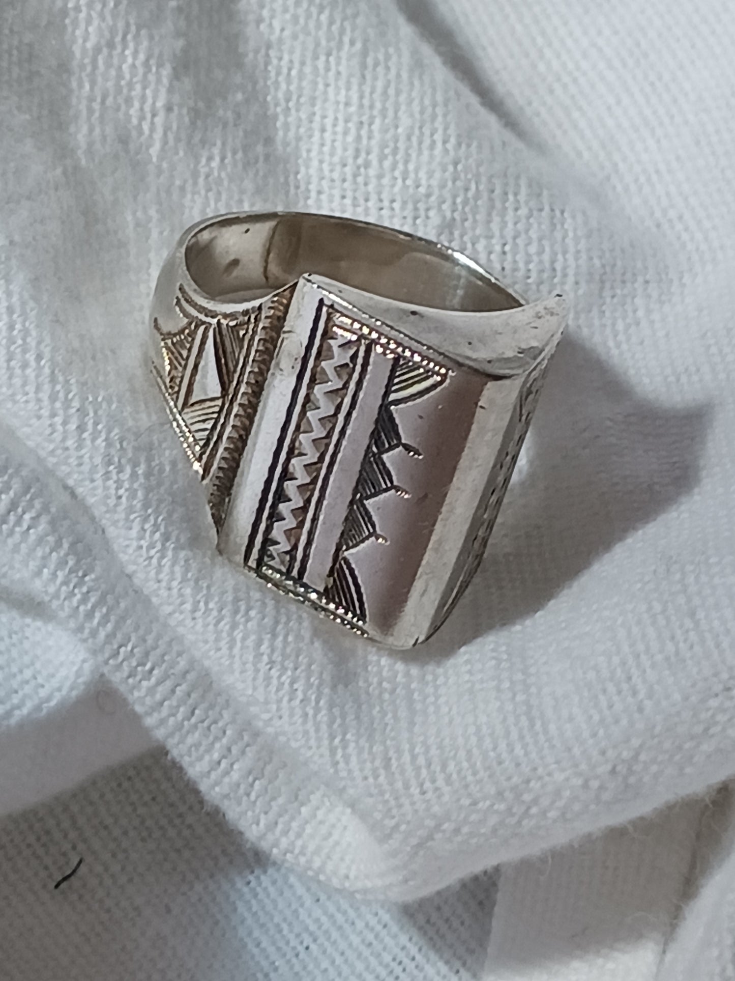 Bague touareg en argent massif
