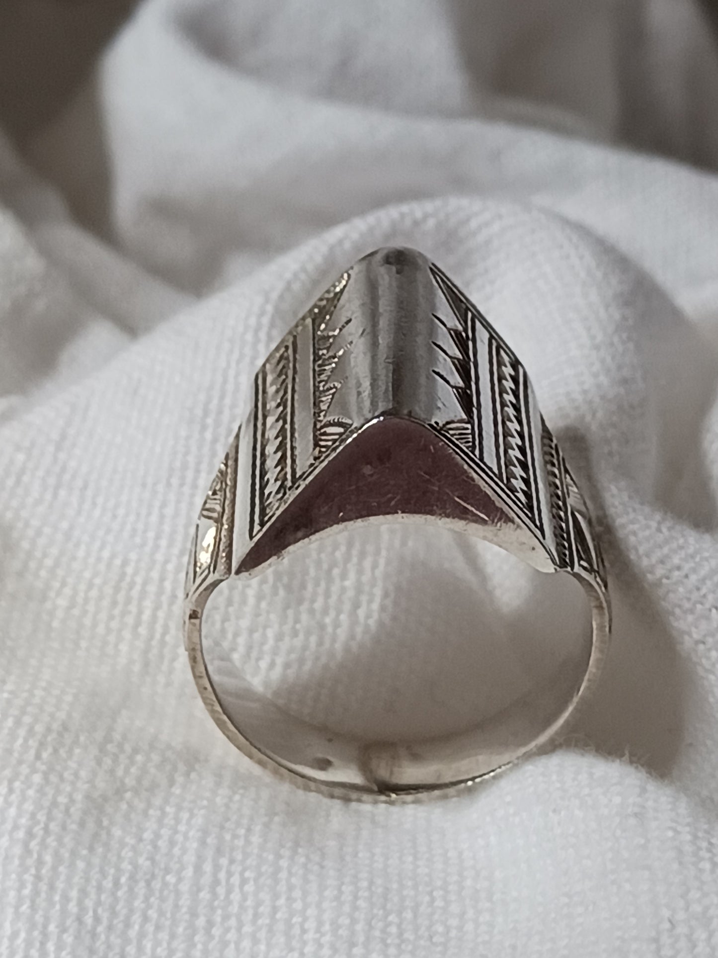 Bague touareg en argent massif