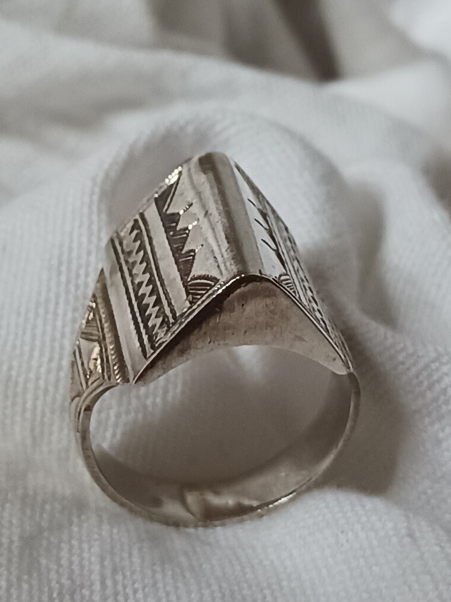 Bague touareg en argent massif