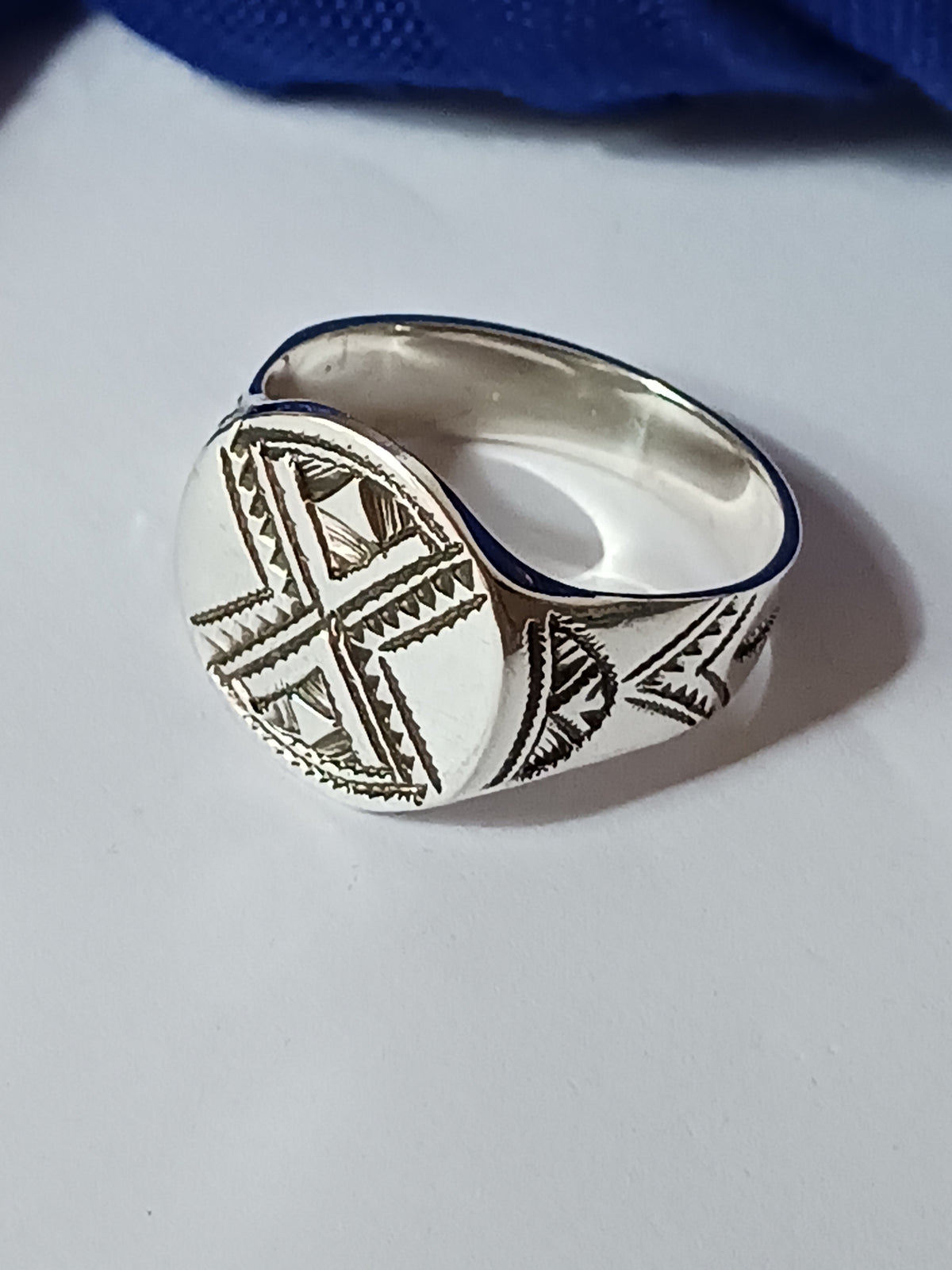 Bague touareg en argent massif
