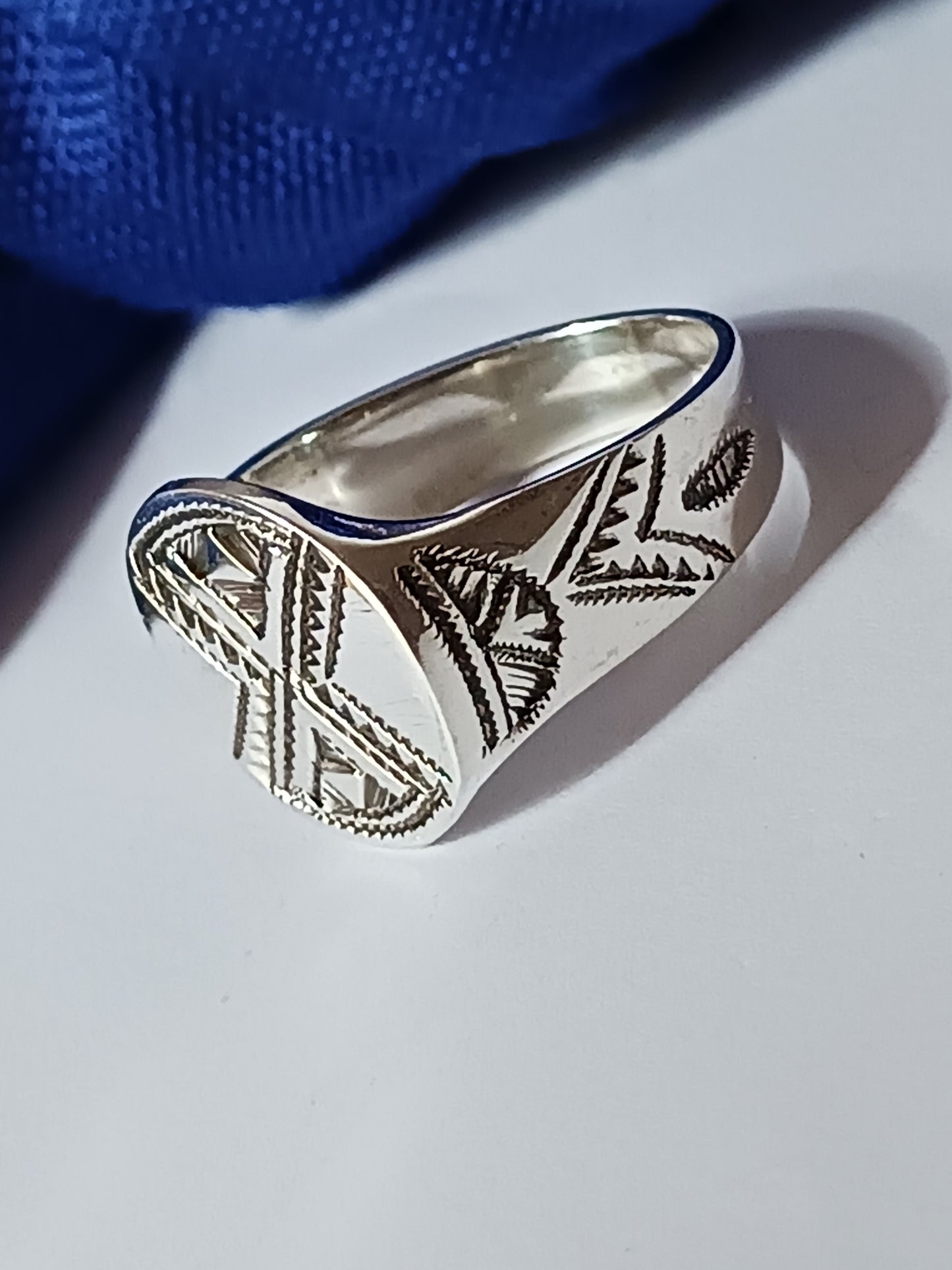 Bague touareg en argent massif