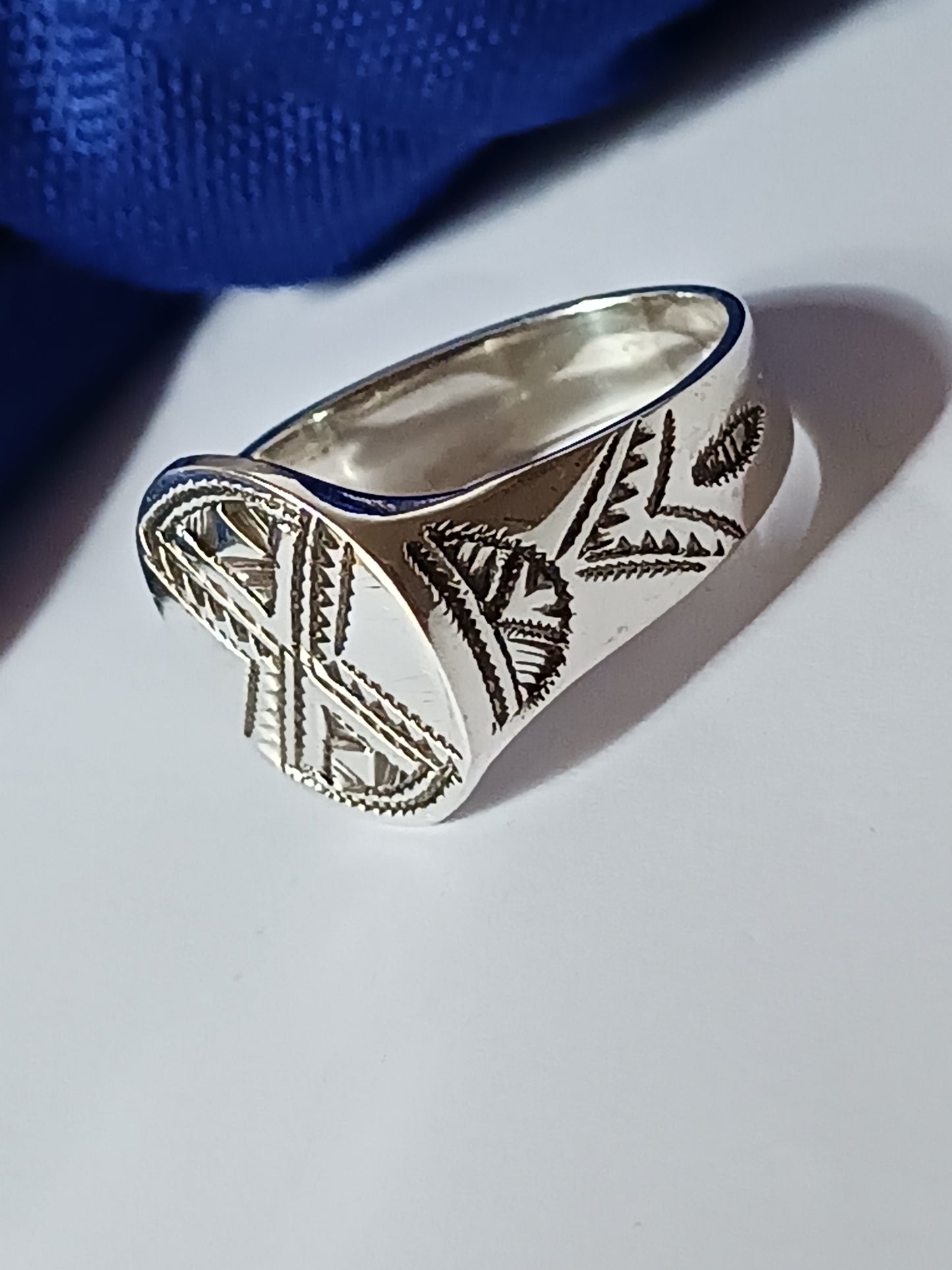 Bague touareg en argent massif