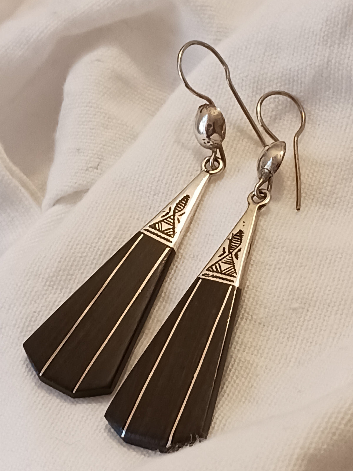 Boucles d'oreilles touareg en argent massif