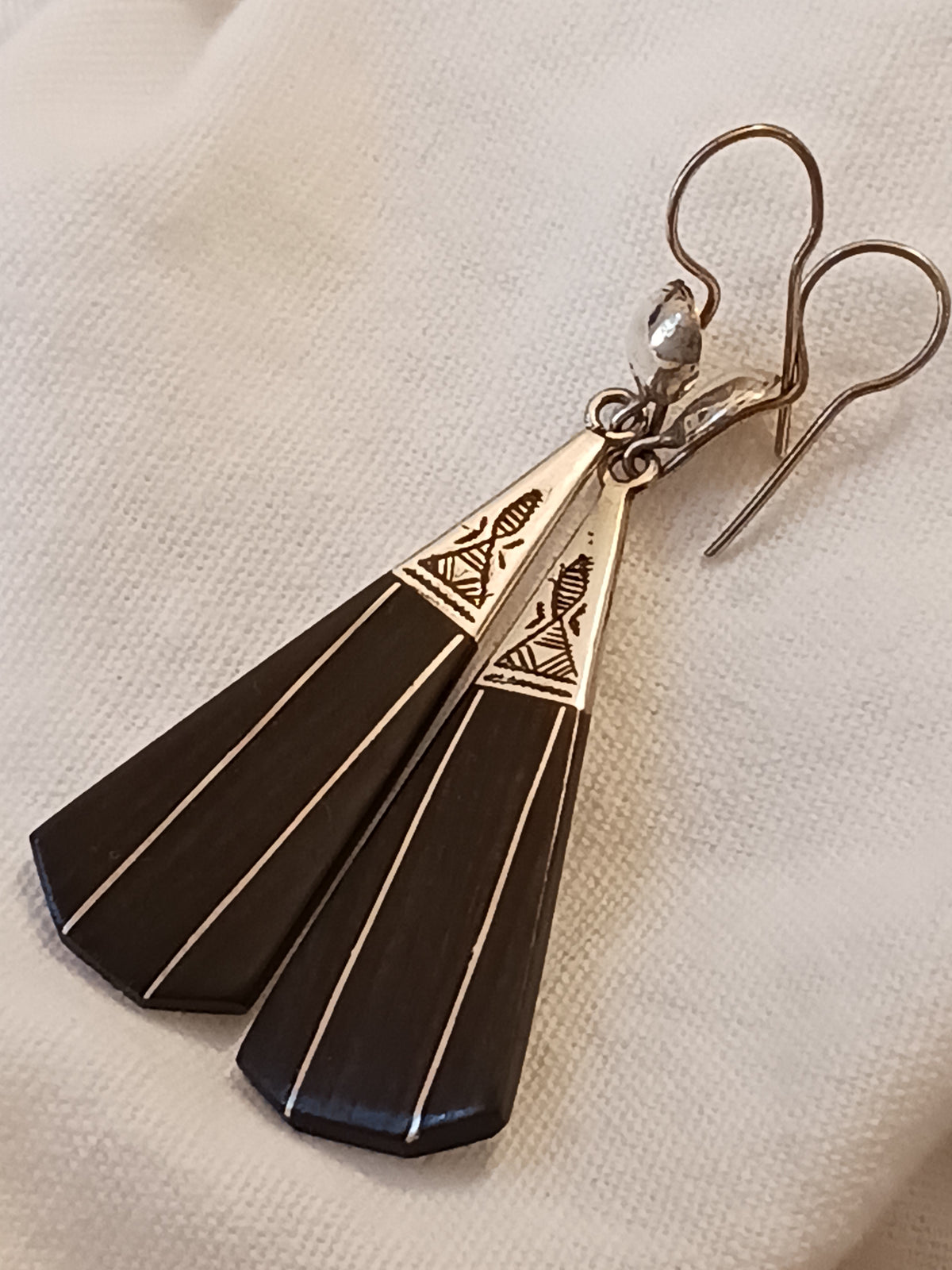 Boucles d'oreilles touareg en argent massif