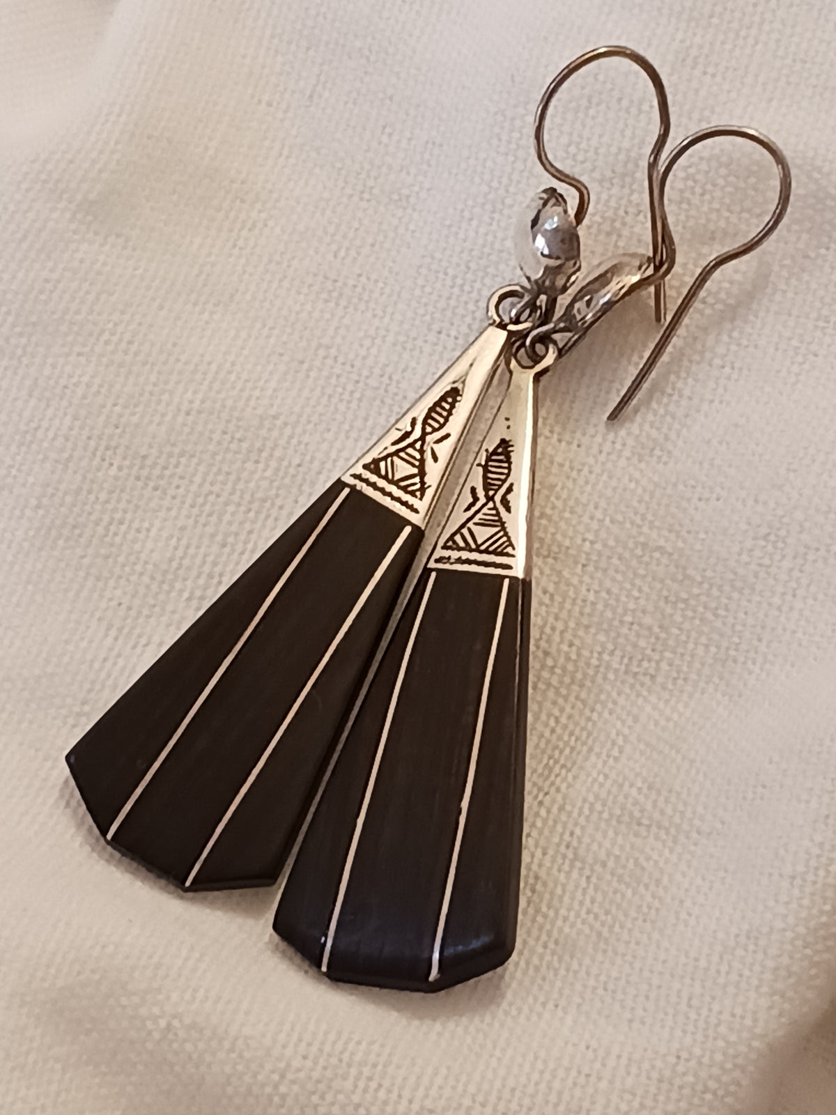Boucles d'oreilles touareg en argent massif