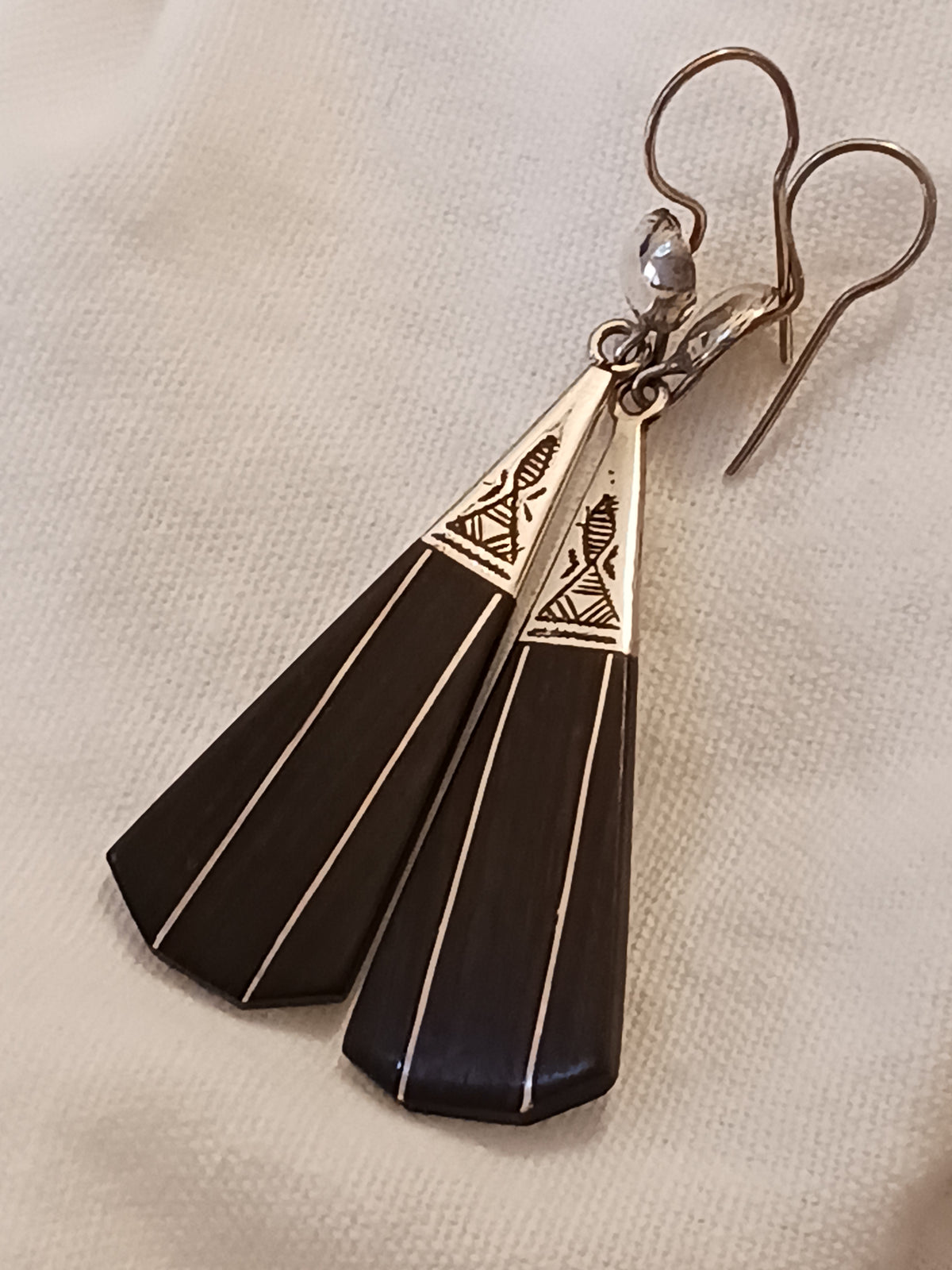 Boucles d'oreilles touareg en argent massif