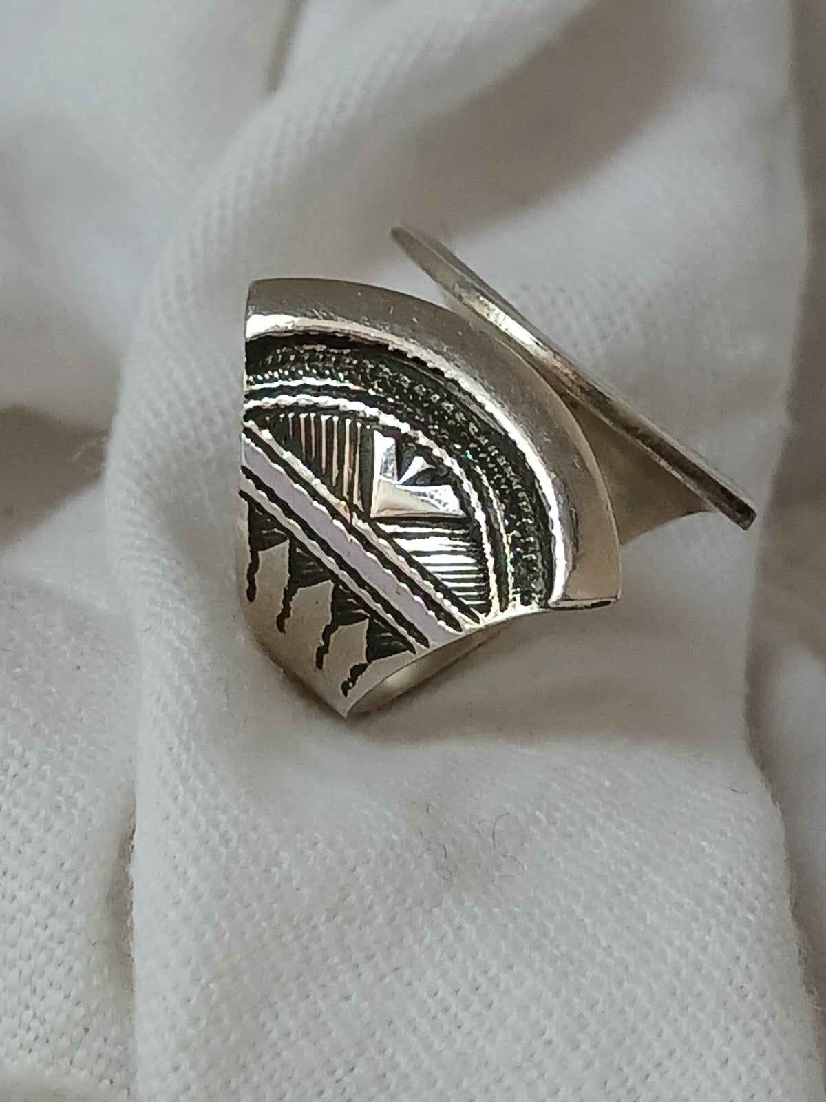Bague touareg en argent massif