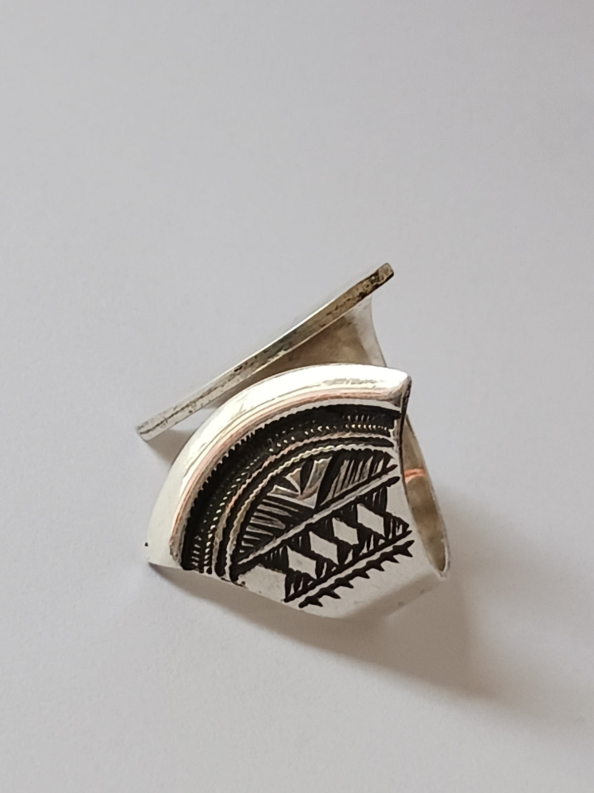 Bague touareg en argent massif