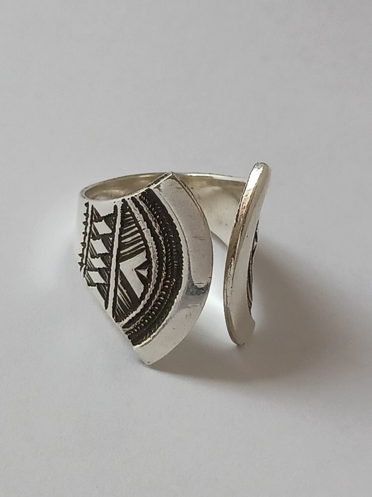 Bague touareg en argent massif