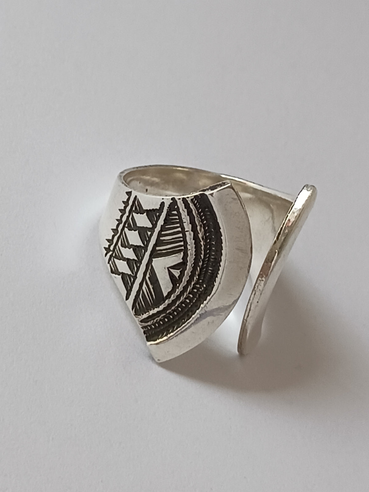Bague touareg en argent massif