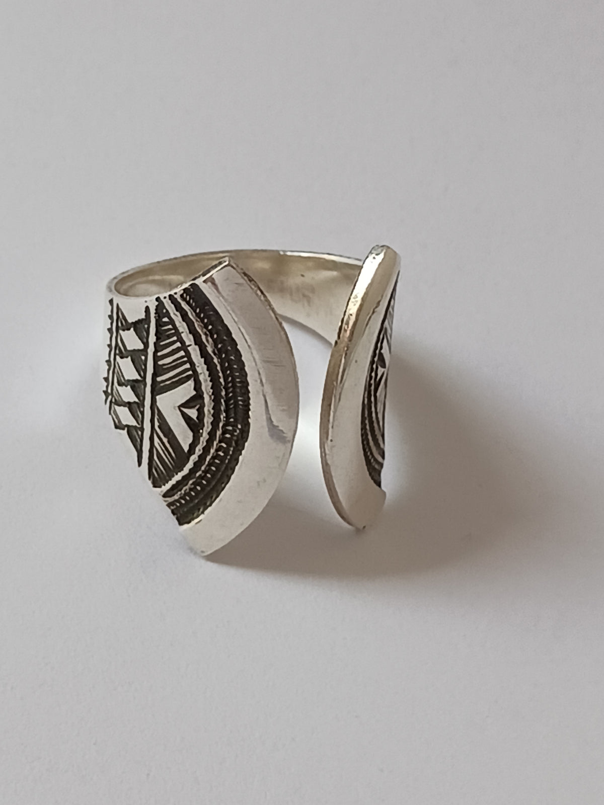 Bague touareg en argent massif