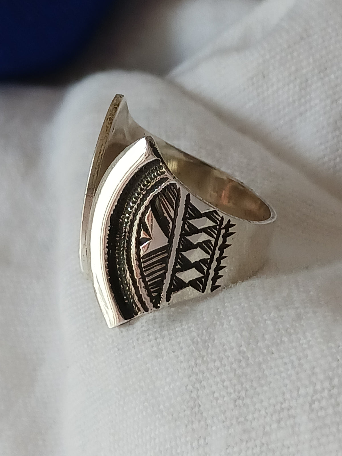 Bague touareg en argent massif