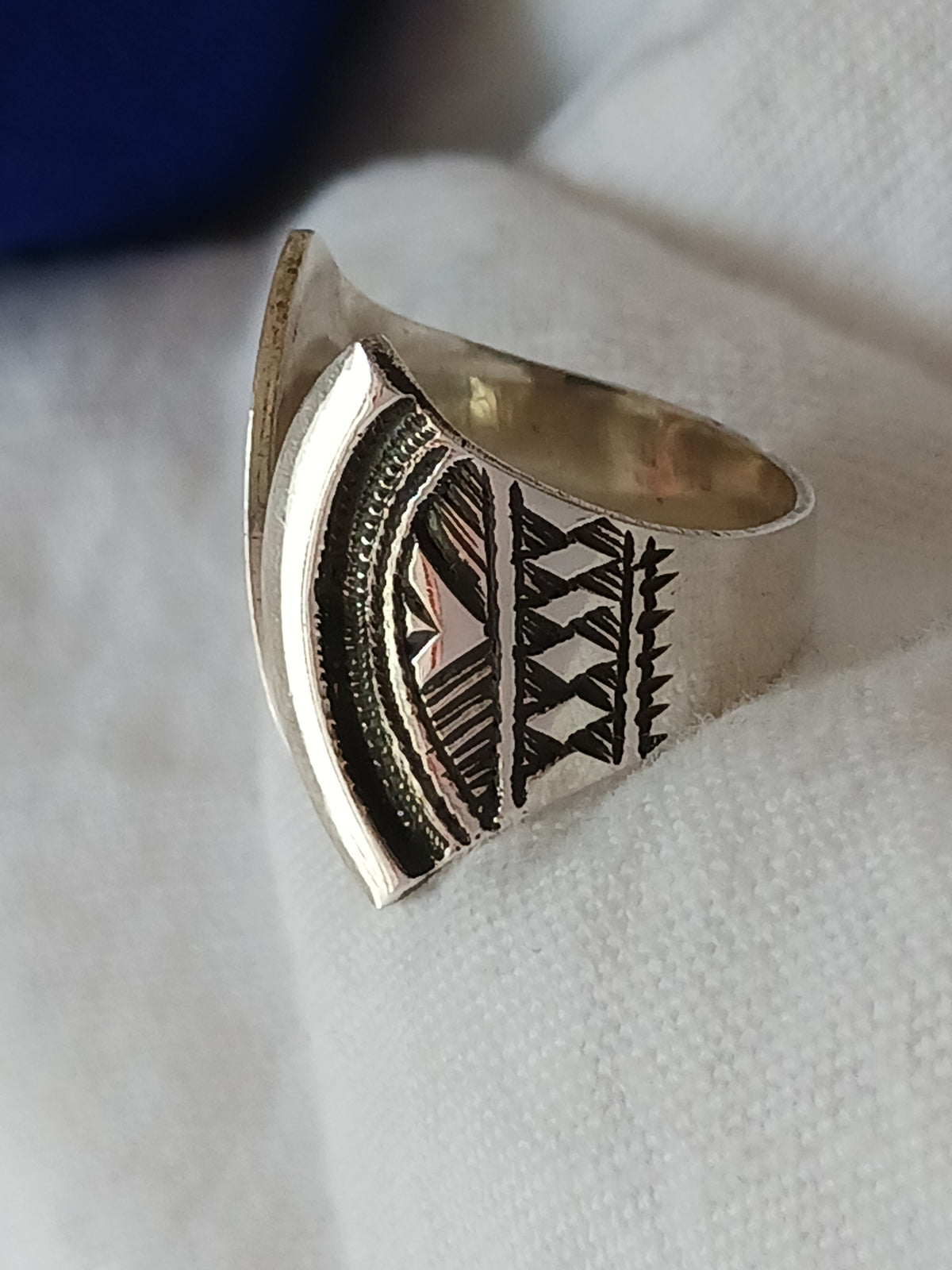 Bague touareg en argent massif