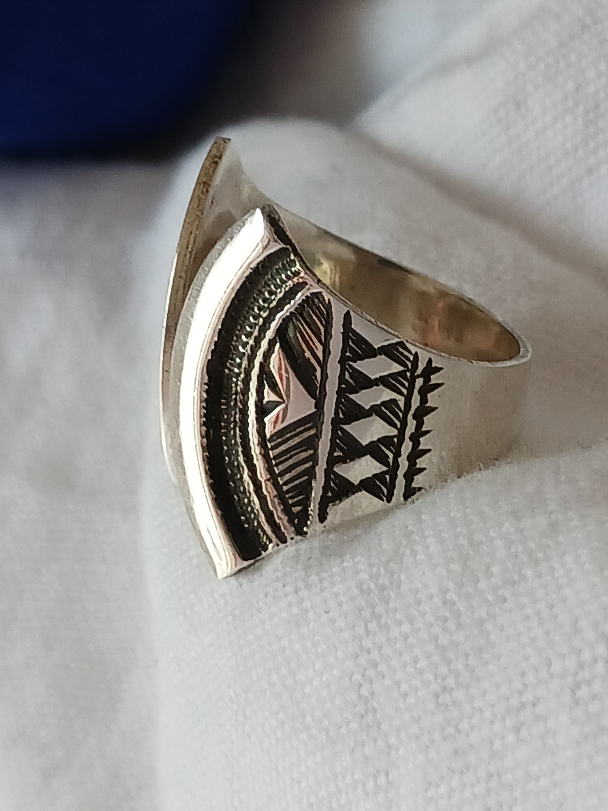 Bague touareg en argent massif