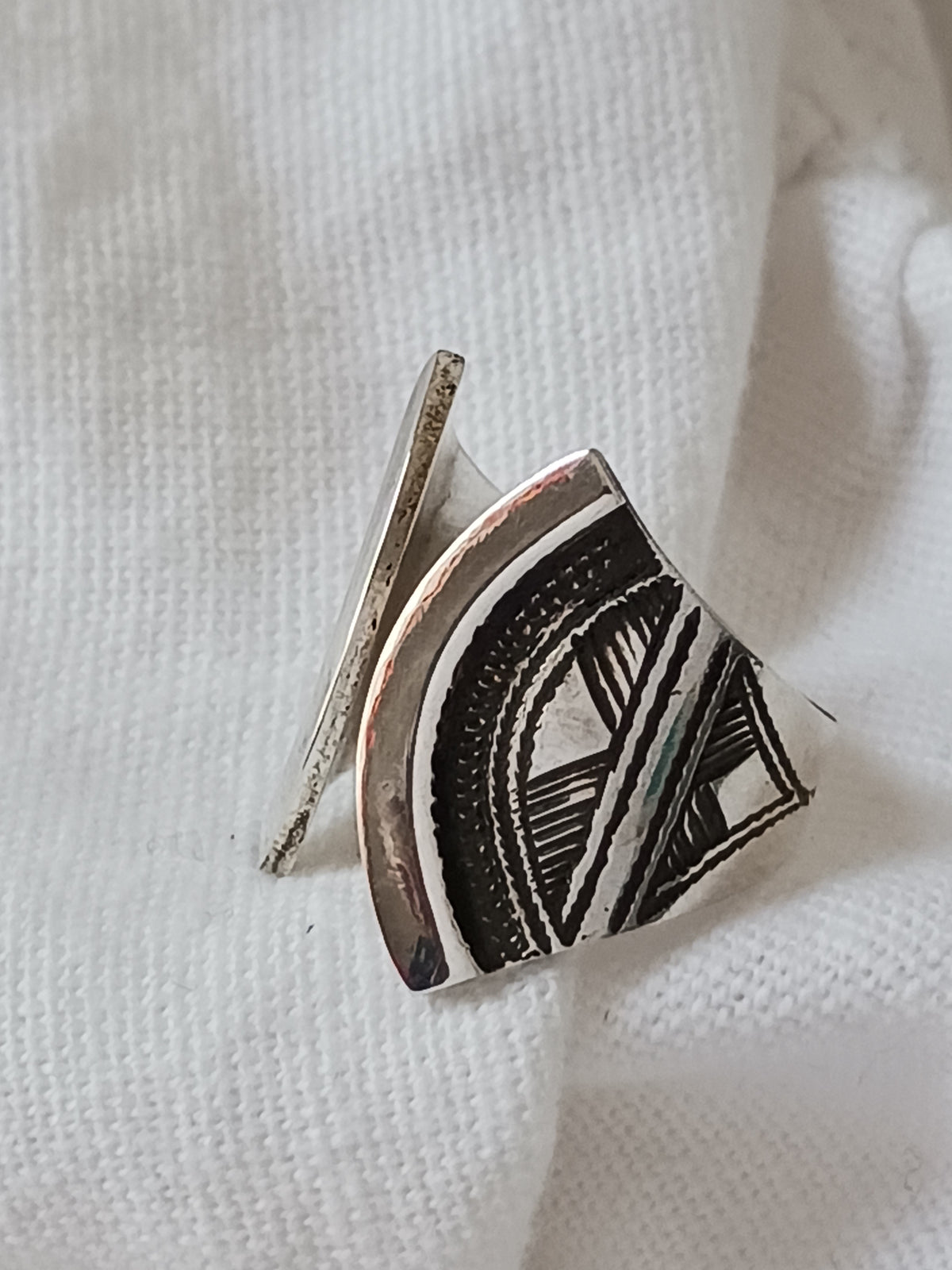 Bague touareg en argent massif