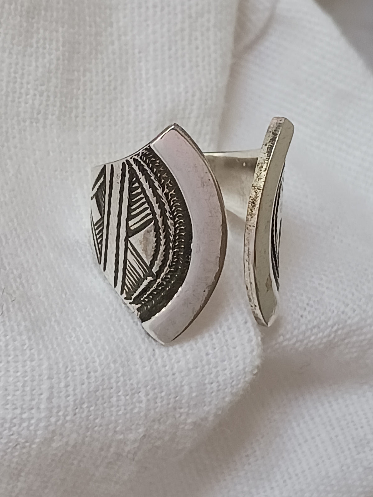 Bague touareg en argent massif