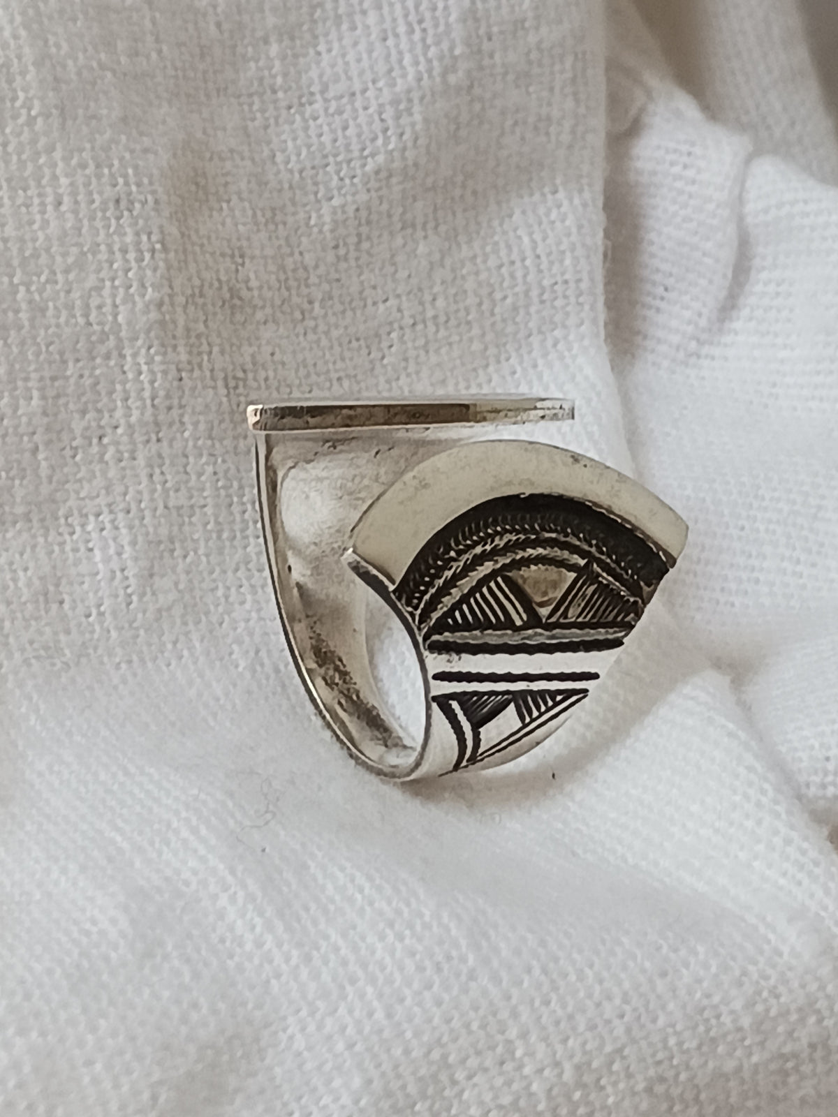Bague touareg en argent massif