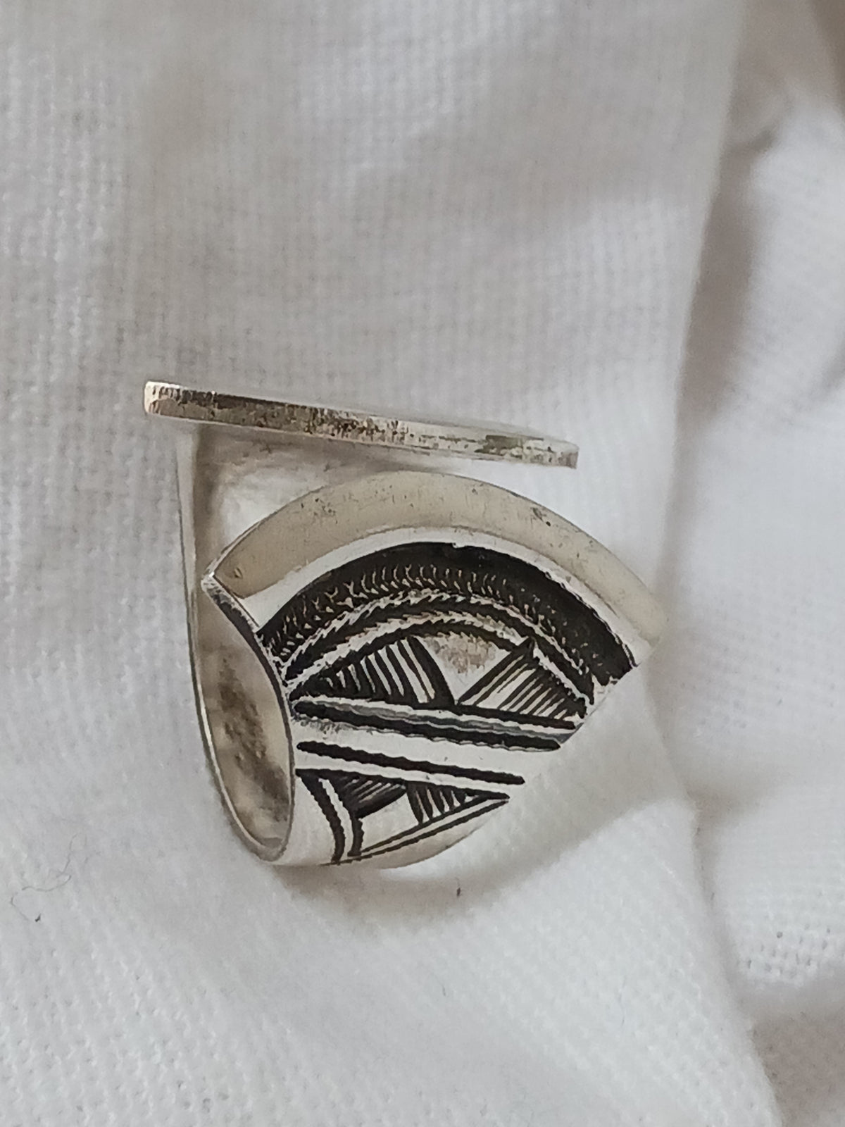 Bague touareg en argent massif