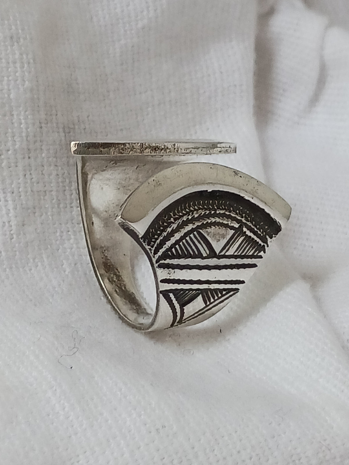 Bague touareg en argent massif