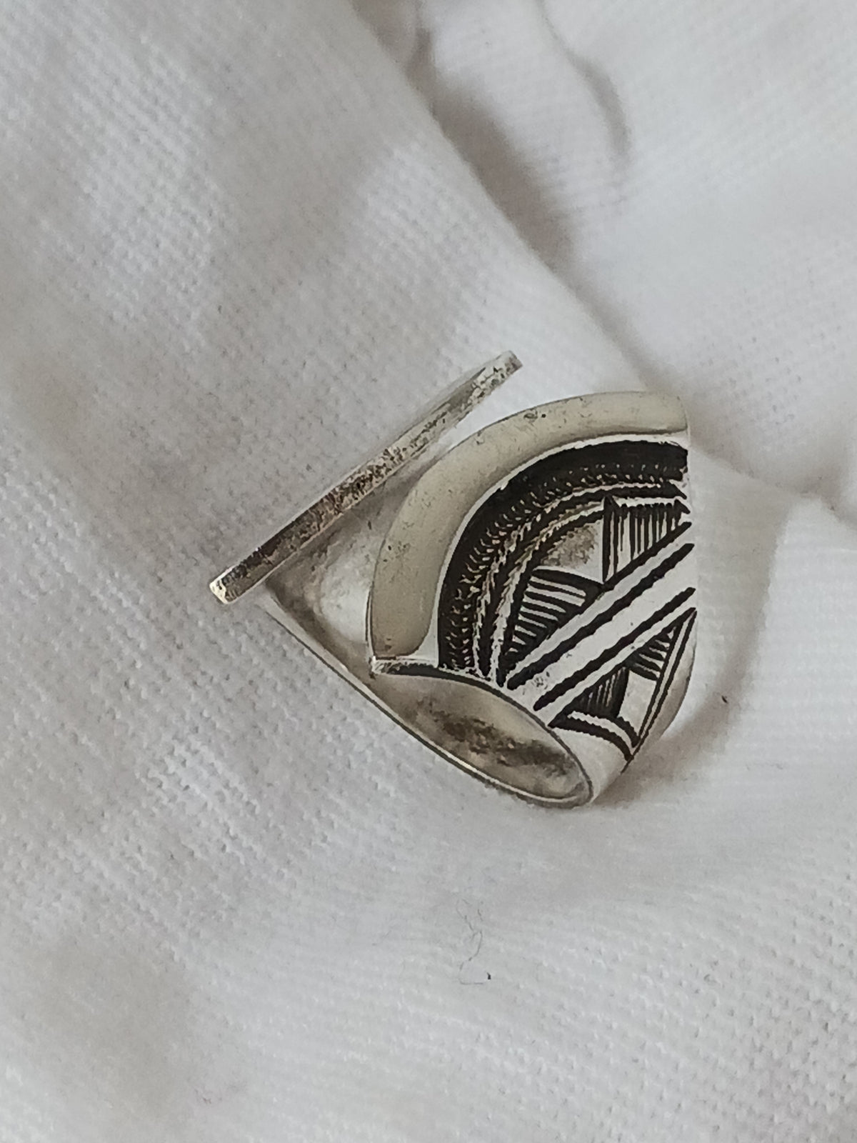 Bague touareg en argent massif