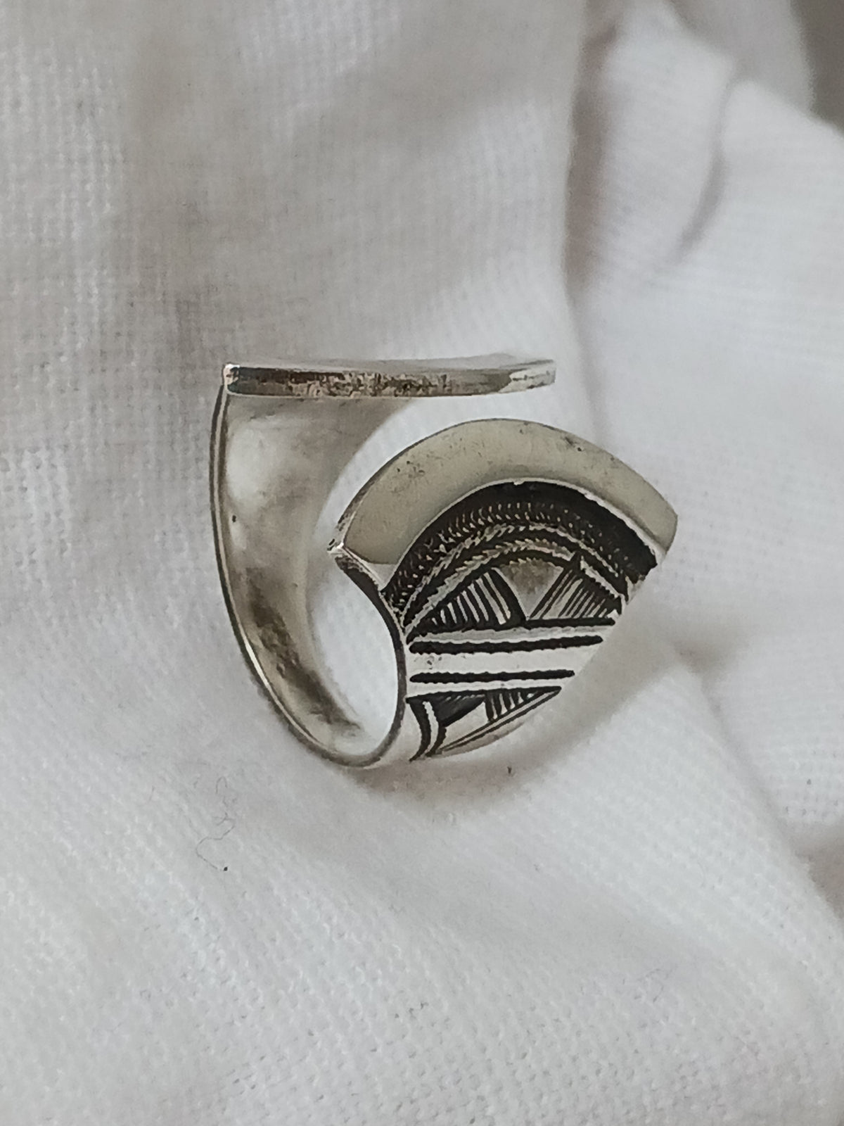 Bague touareg en argent massif