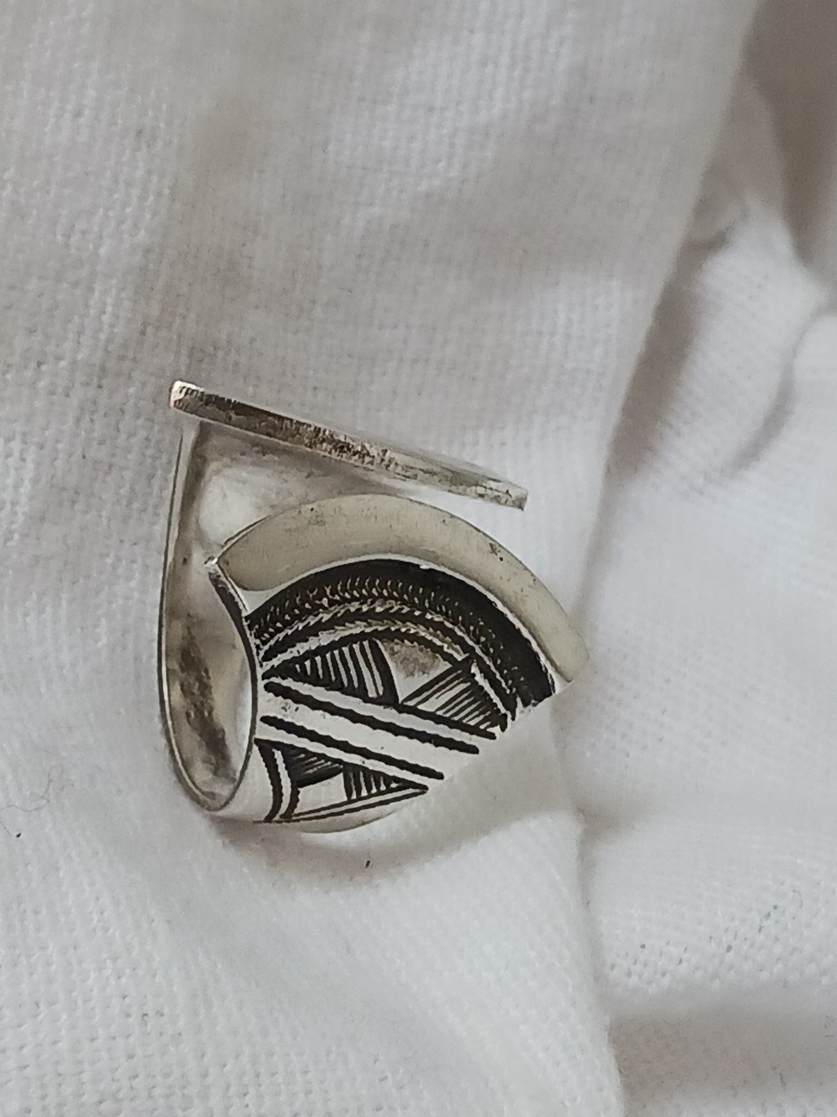 Bague touareg en argent massif