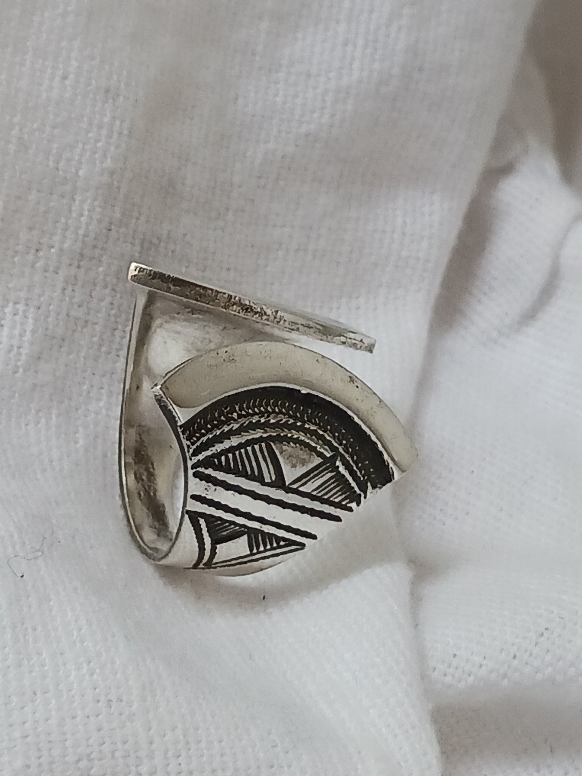 Bague touareg en argent massif