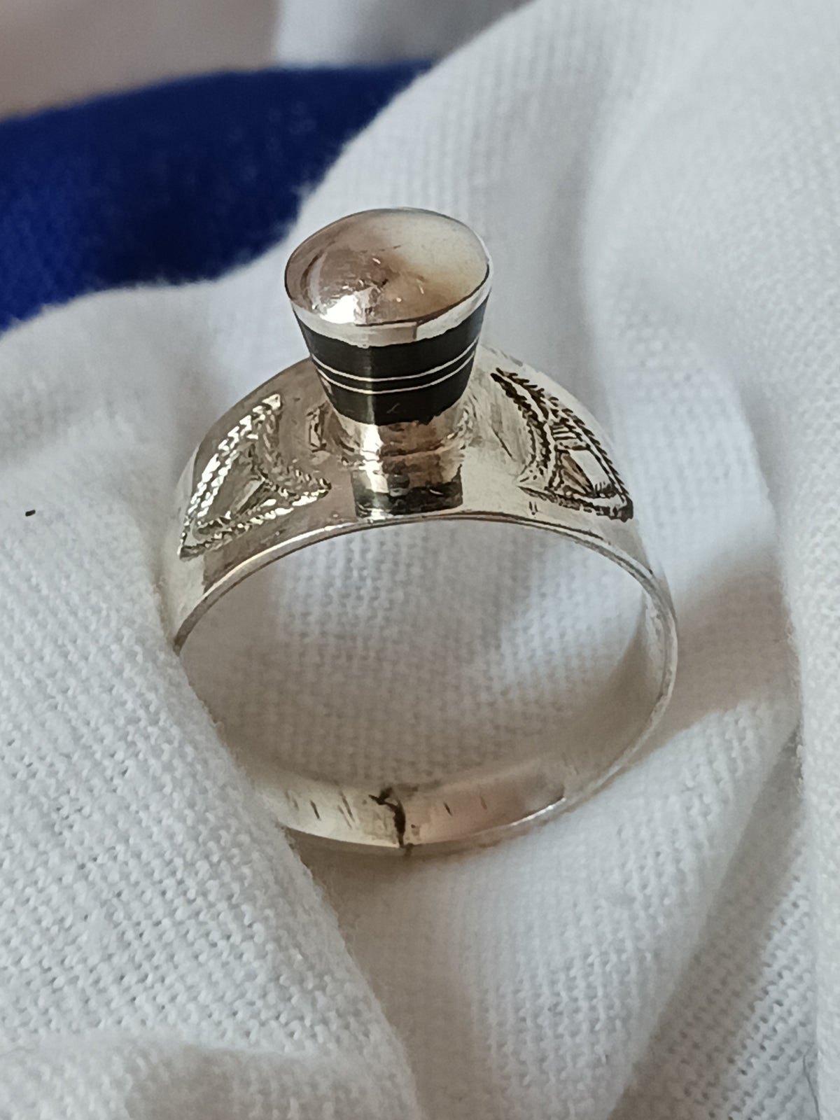 Bague touareg en argent massif