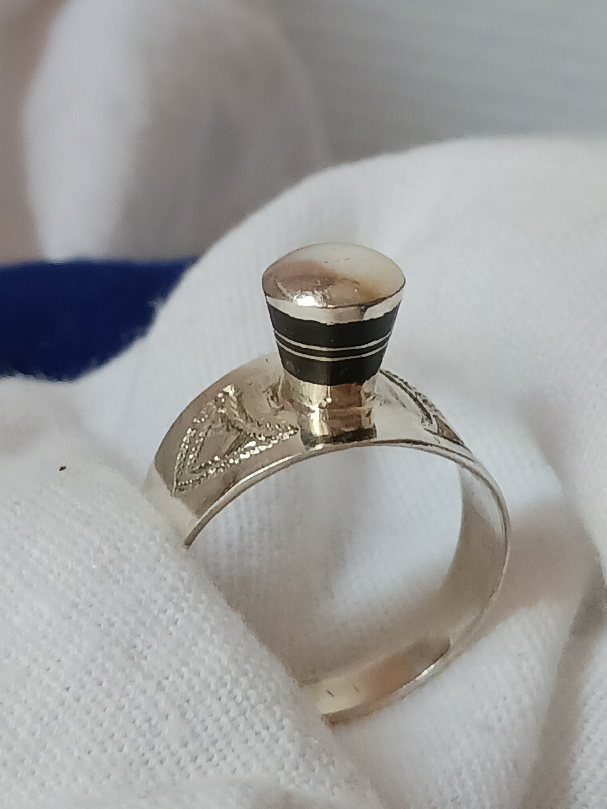 Bague touareg en argent massif