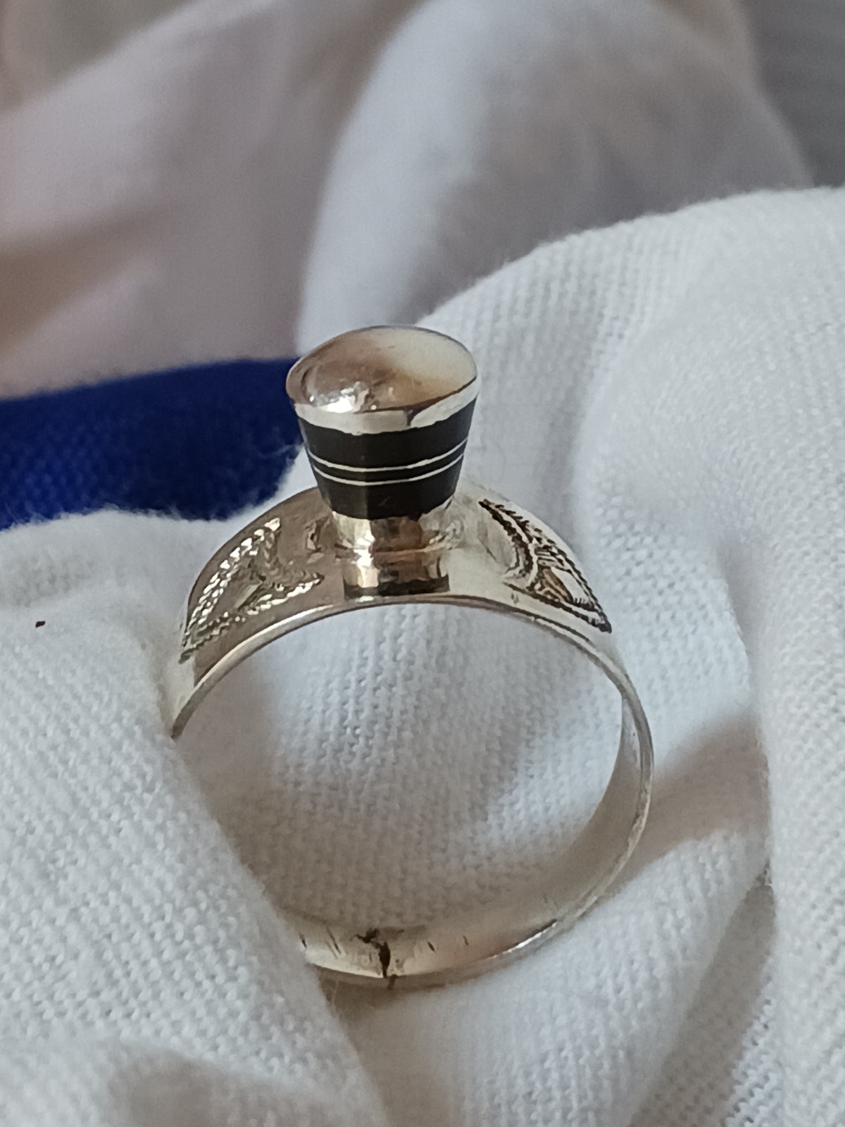 Bague touareg en argent massif