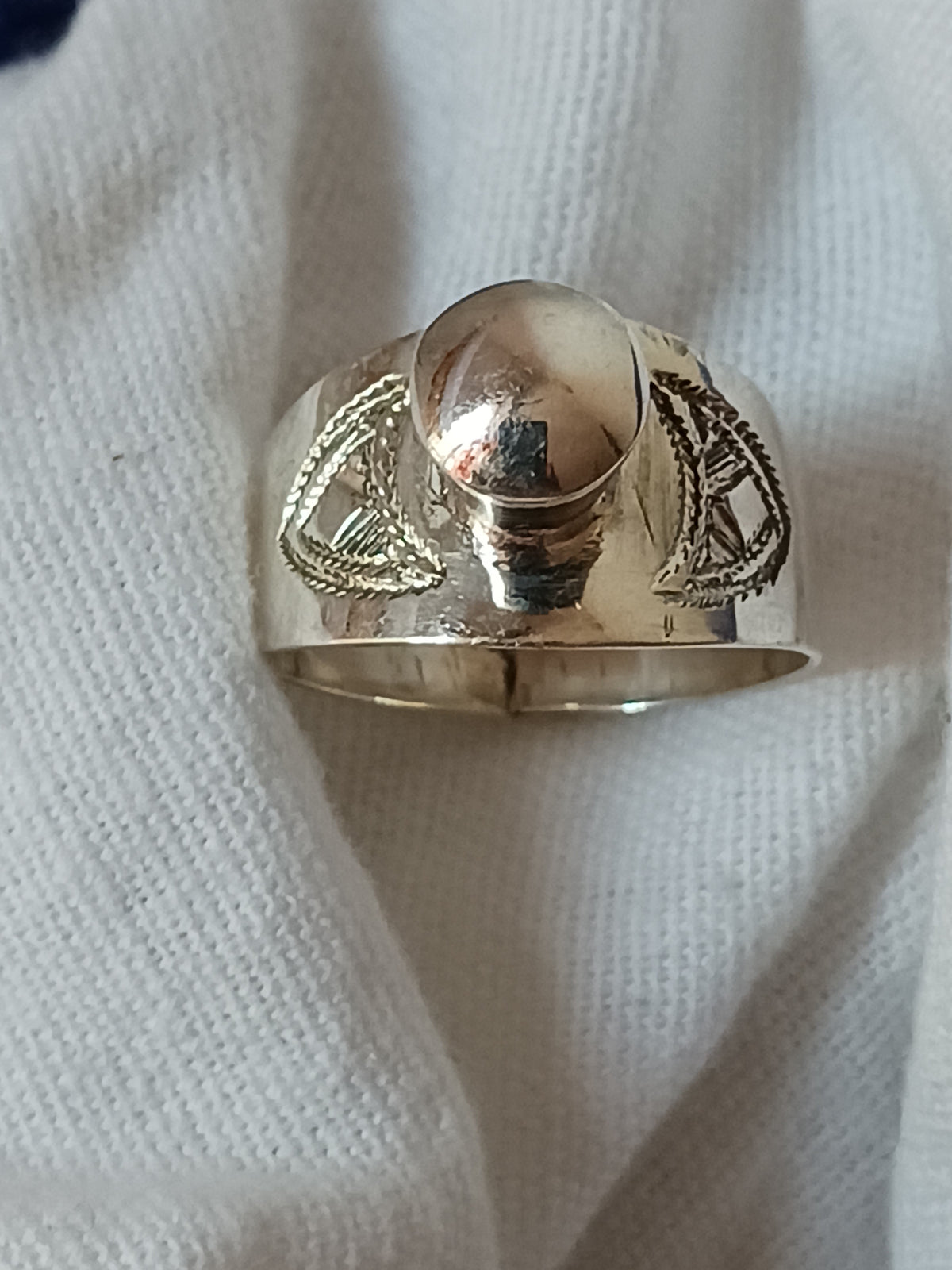 Bague touareg en argent massif