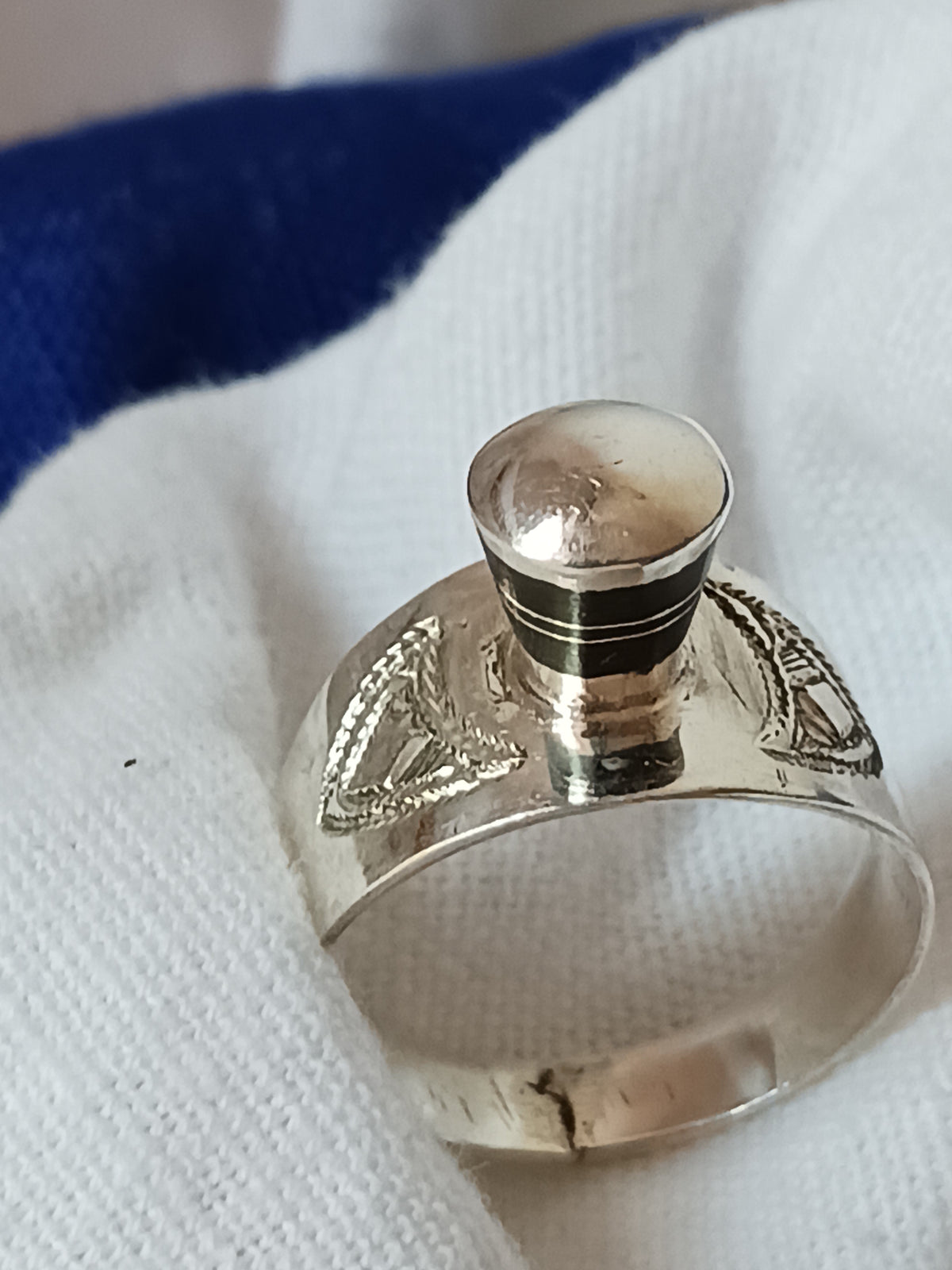 Bague touareg en argent massif