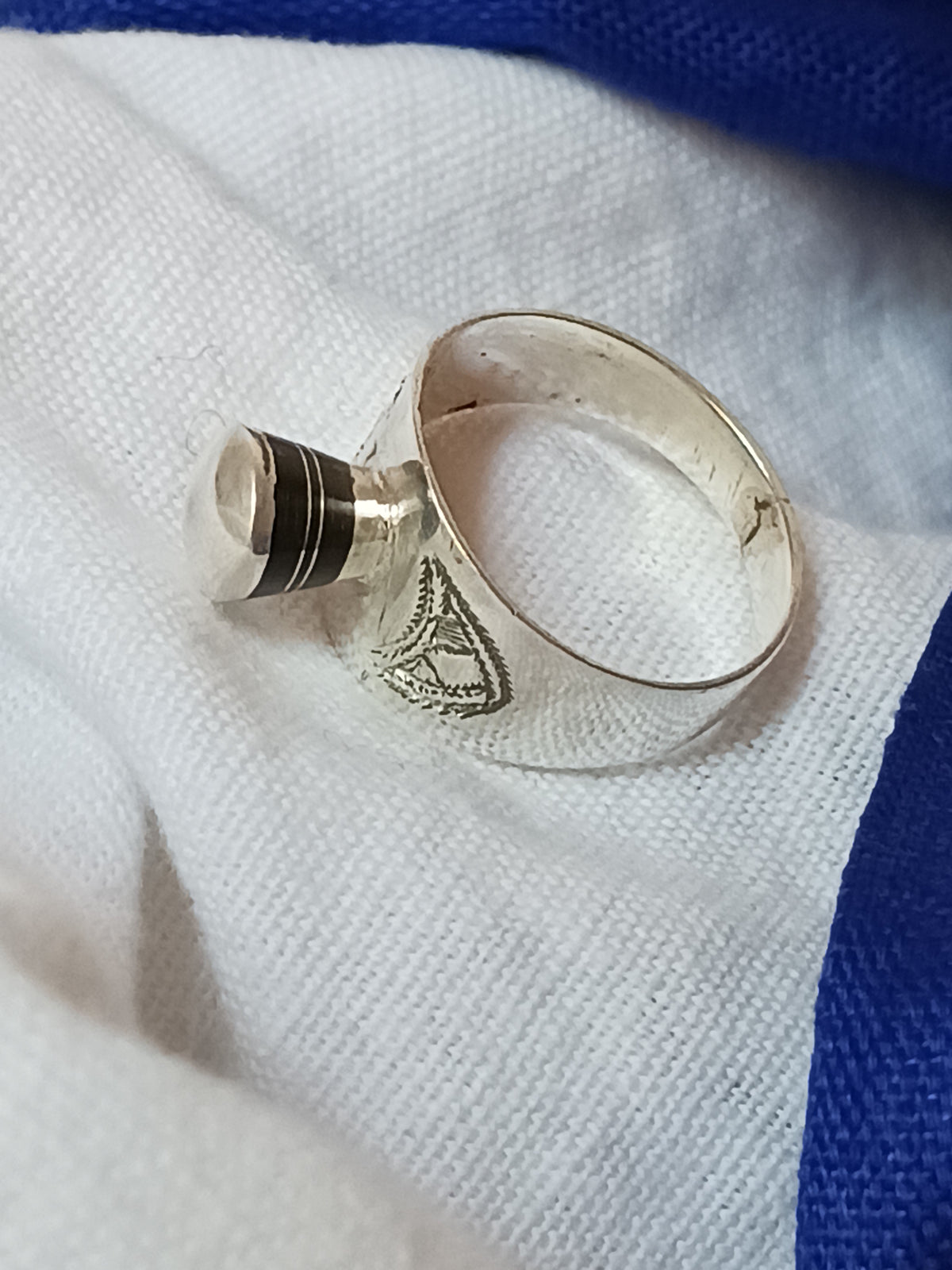Bague touareg en argent massif