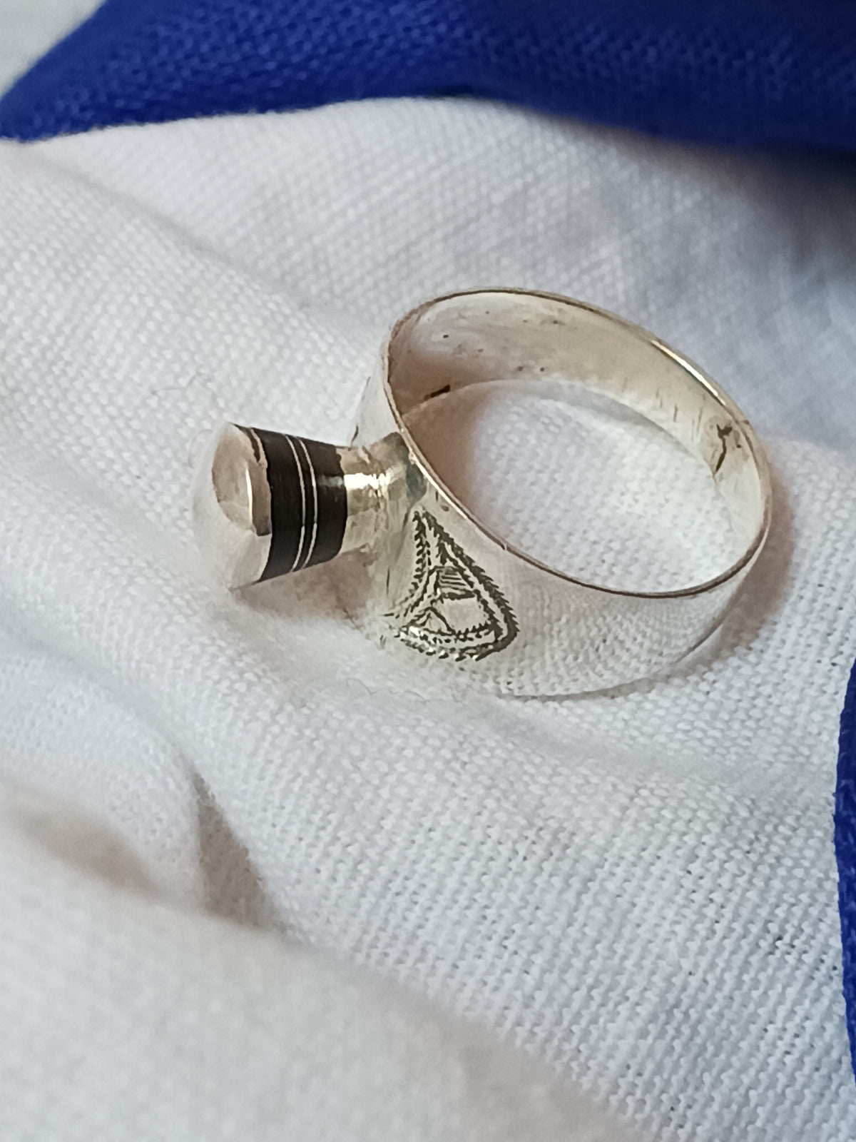 Bague touareg en argent massif