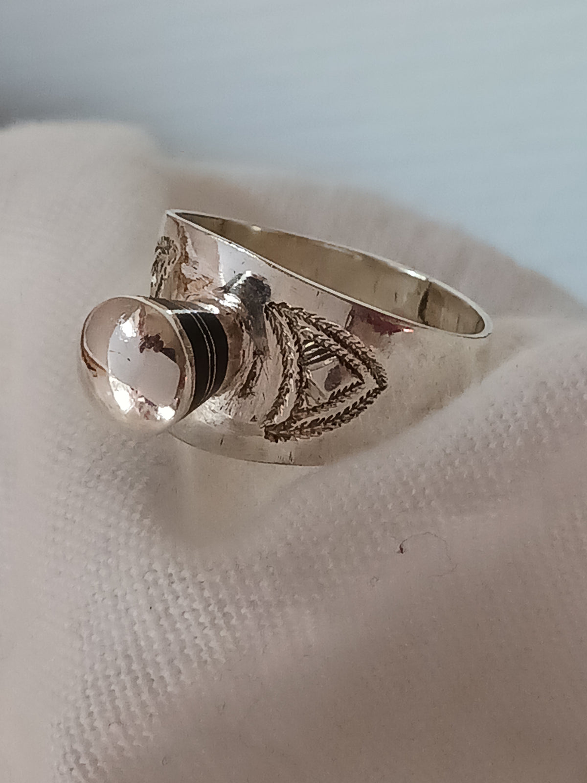 Bague touareg en argent massif