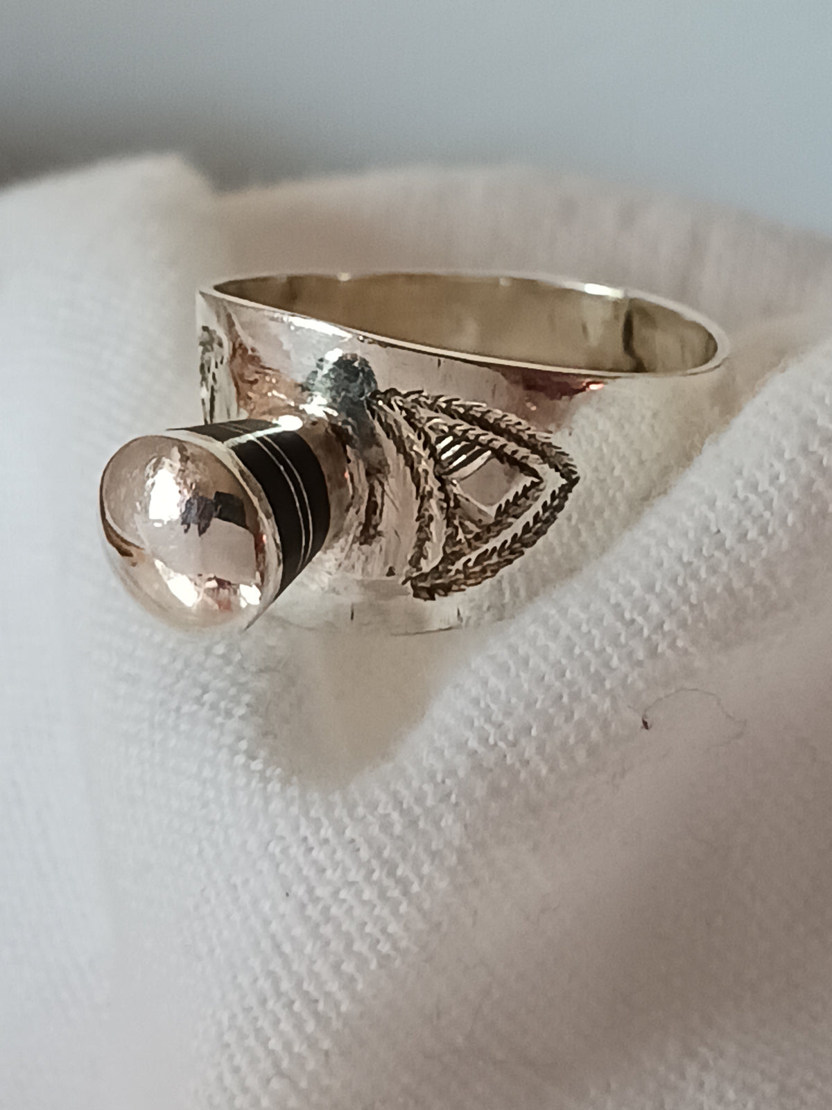 Bague touareg en argent massif